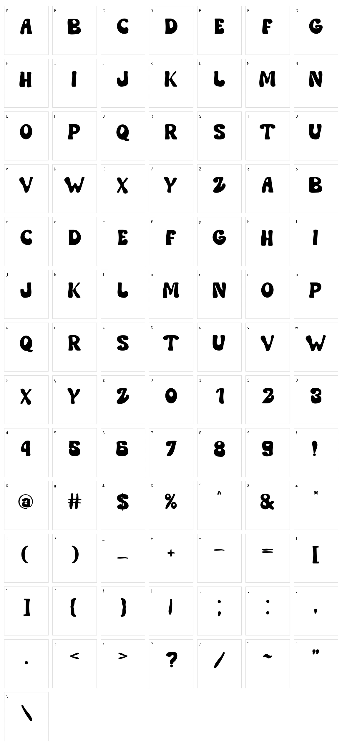 Flowers Sunday Character Set