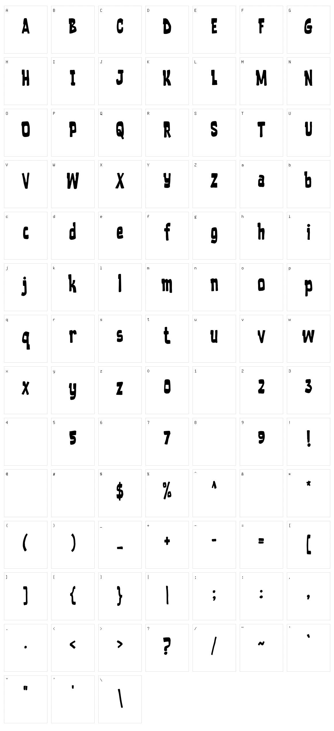Trust Issue Character Set