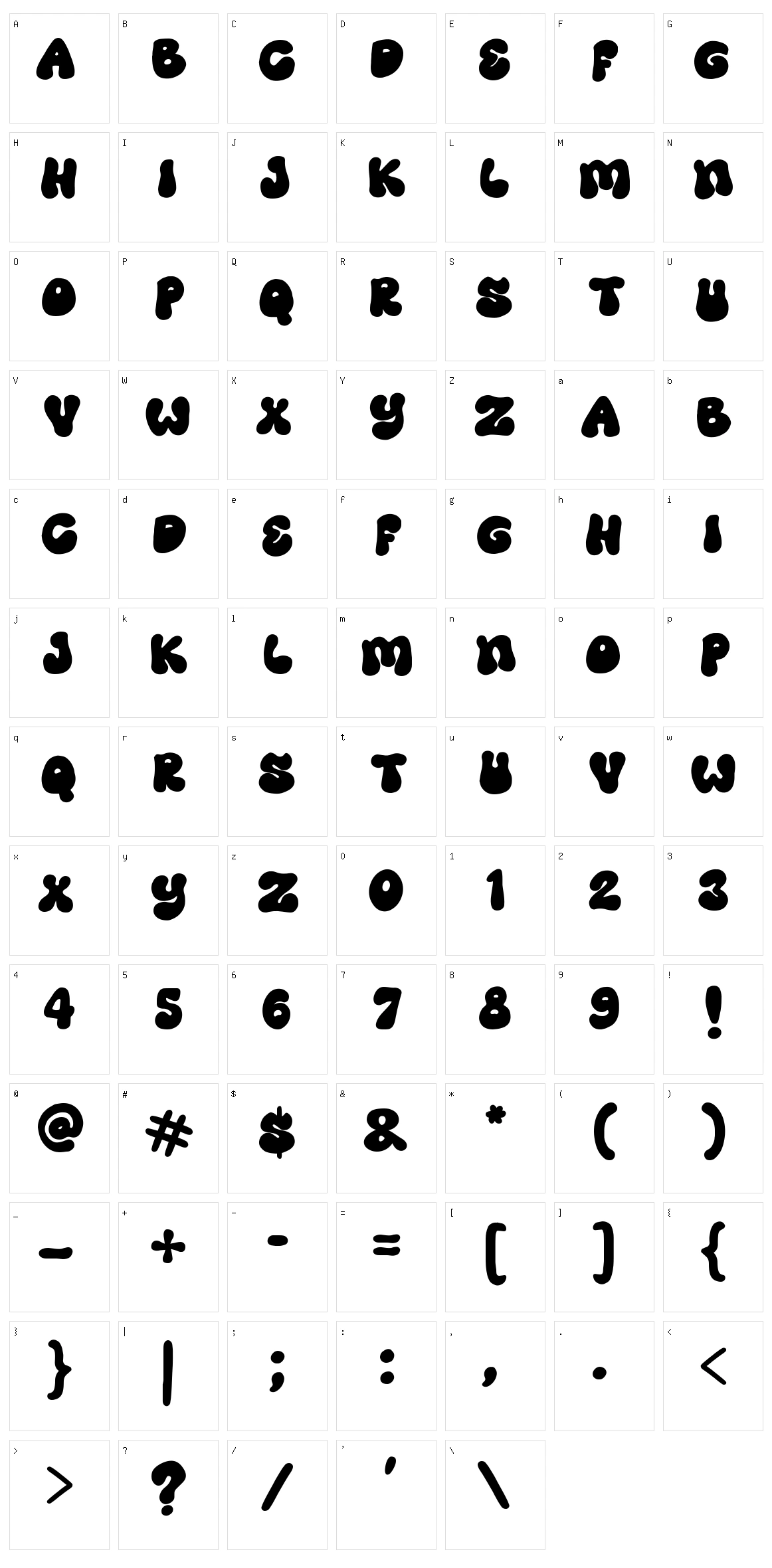 Groovy Day Character Set