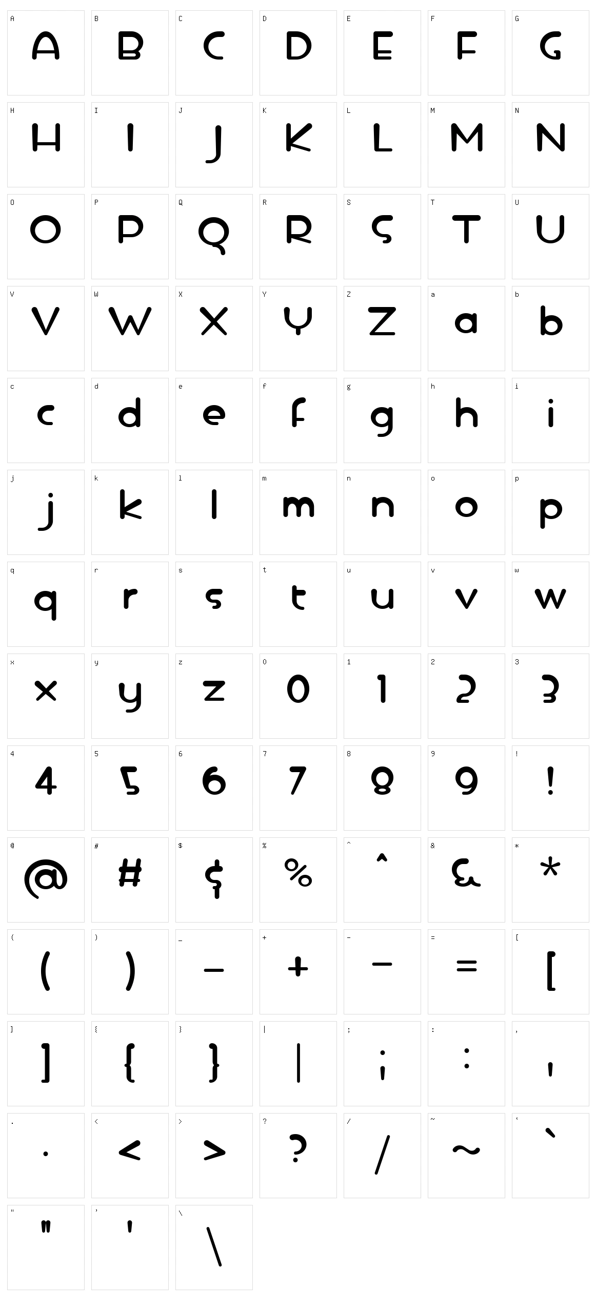 Ice Drop Character Set