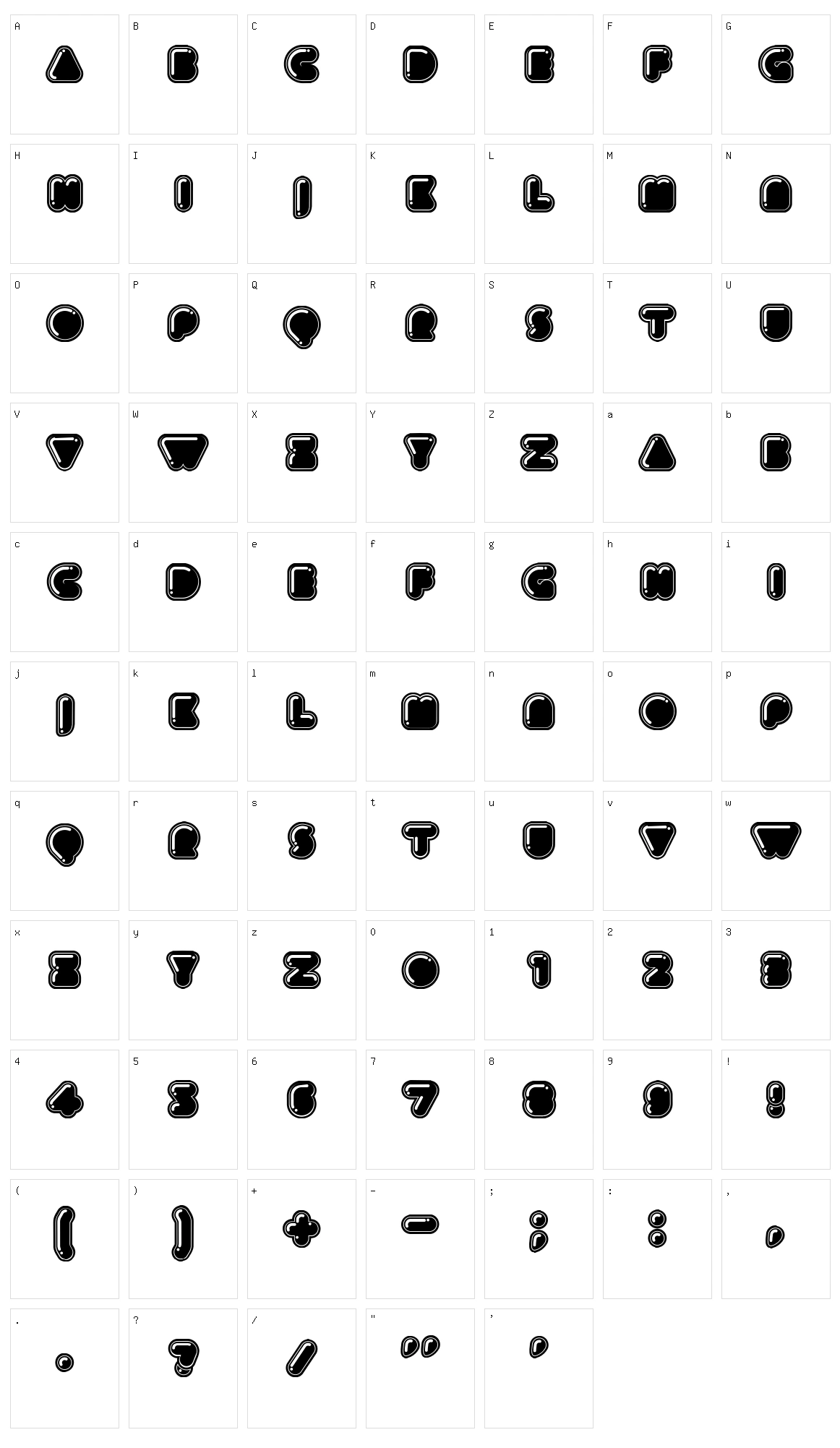 Icecreamer Character Set