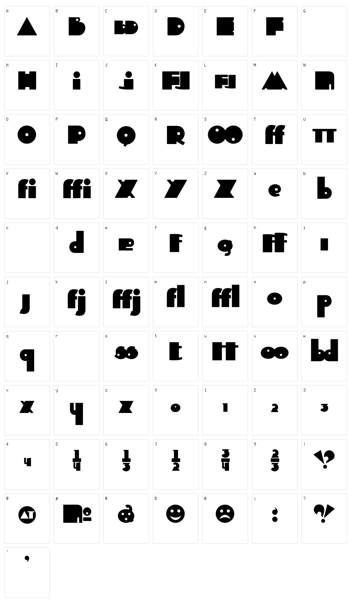 Independant Character Set