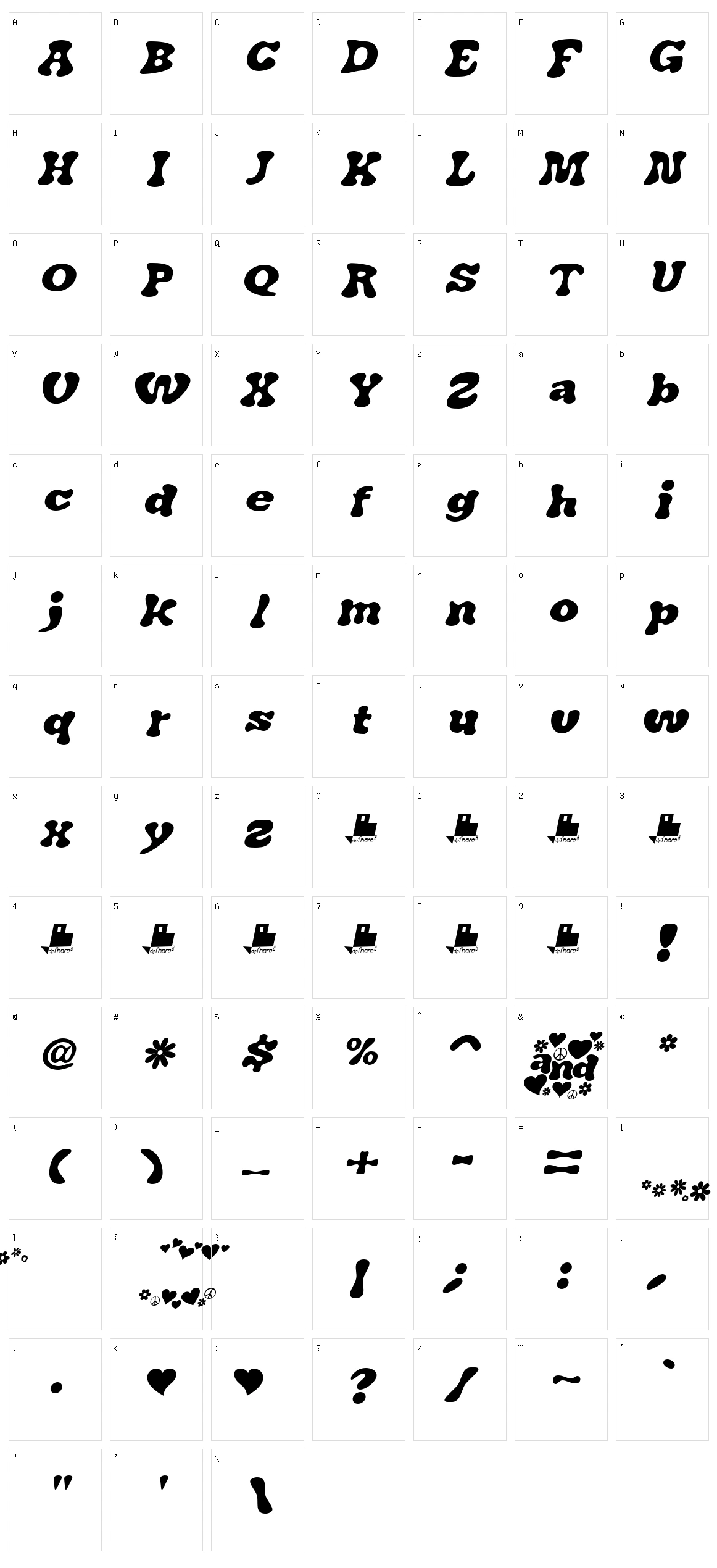 J. Airplane Swash Character Set