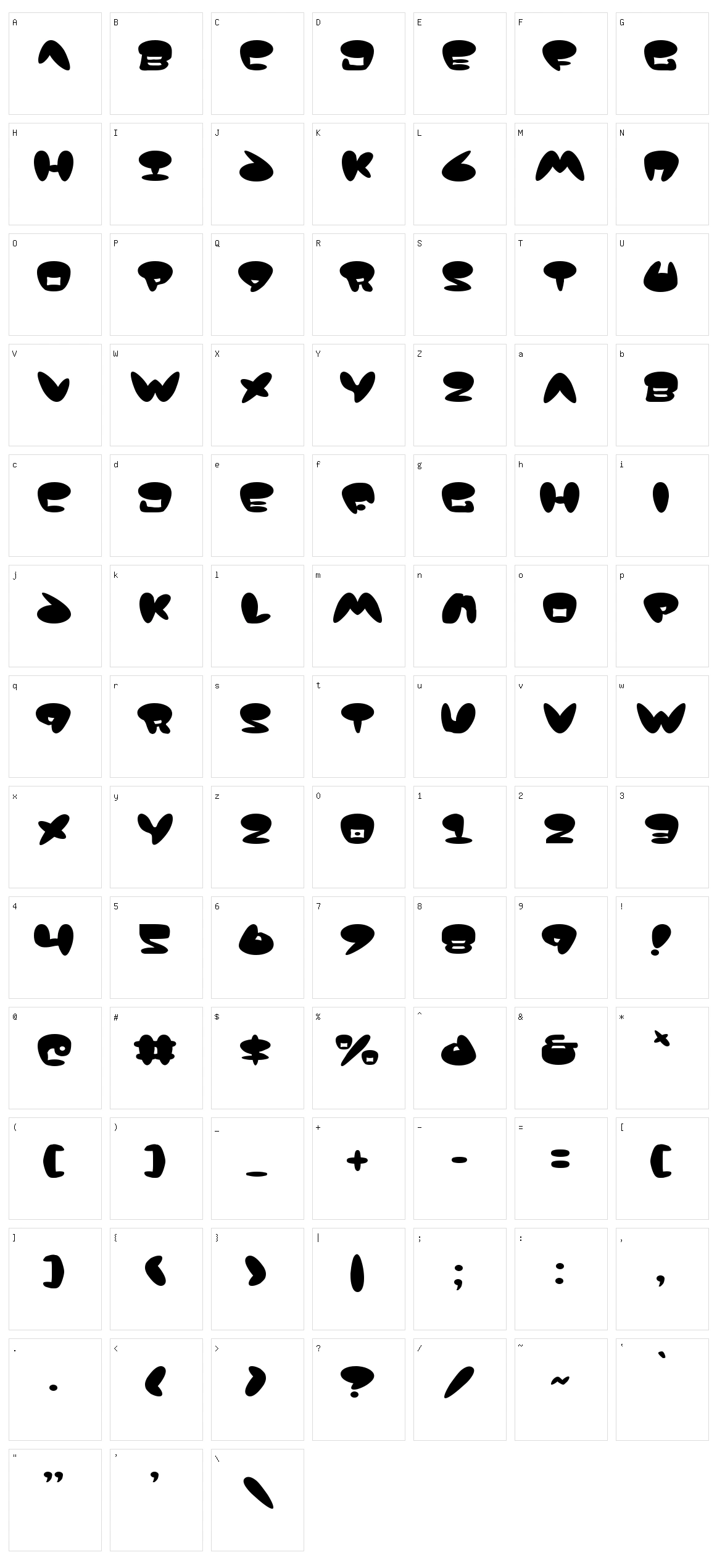 Jackson Character Set