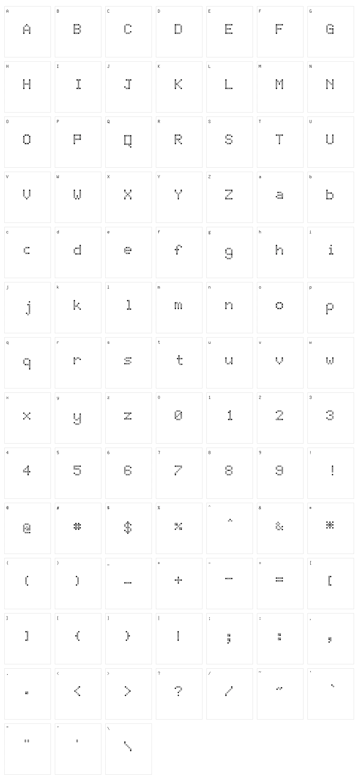 JD Rings Character Set