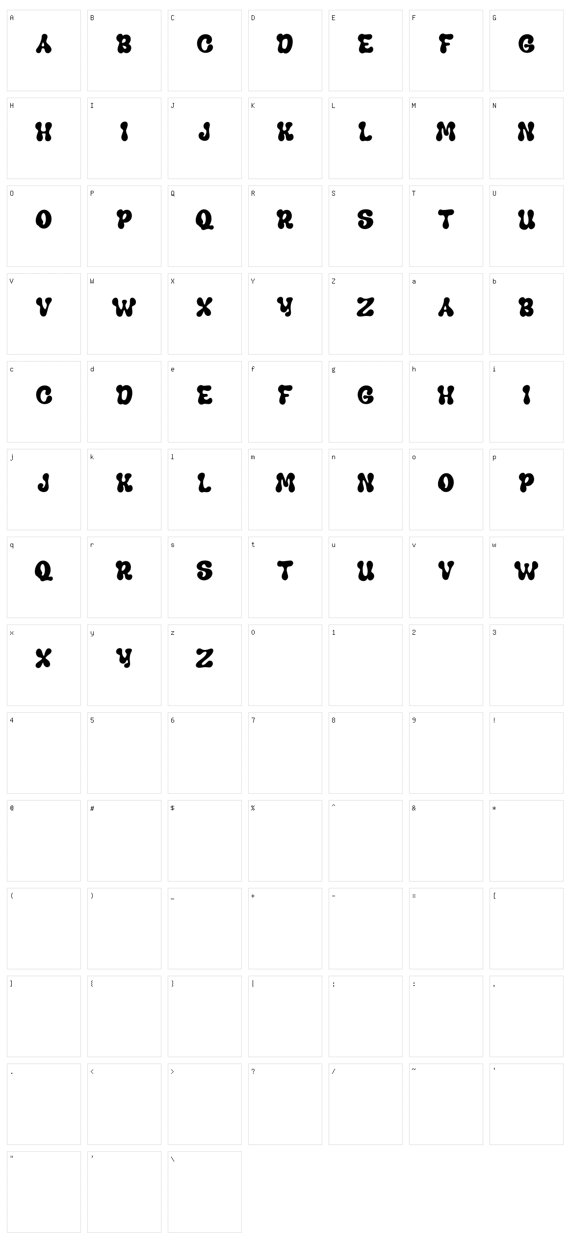 Keithlar Character Set