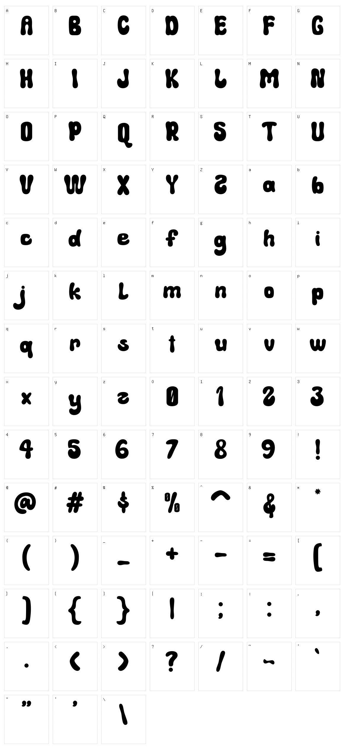Kidsband Character Set