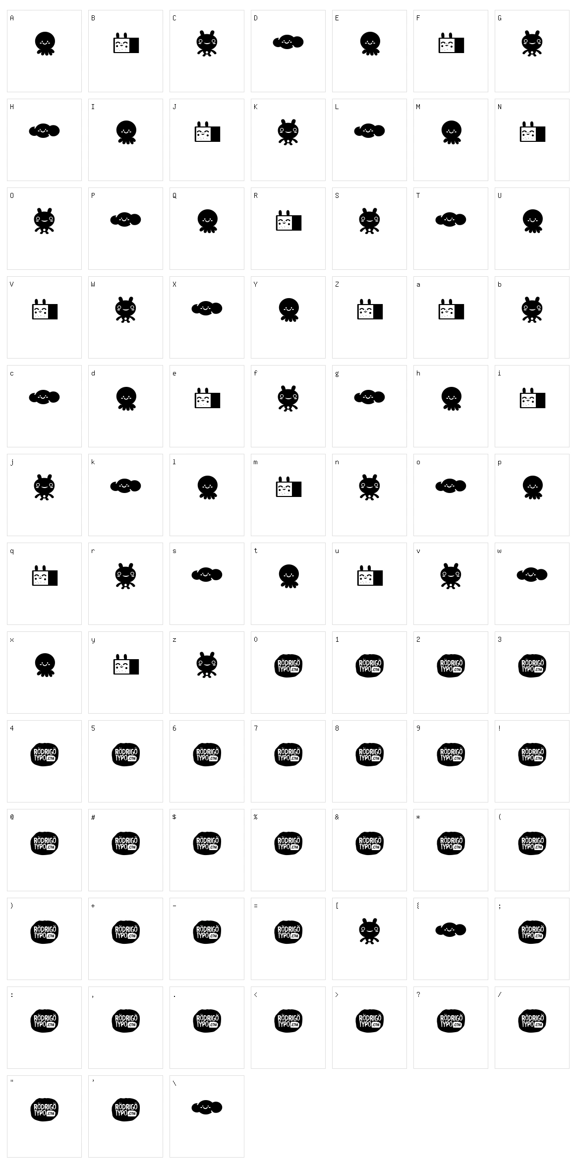 La Mona Character Set