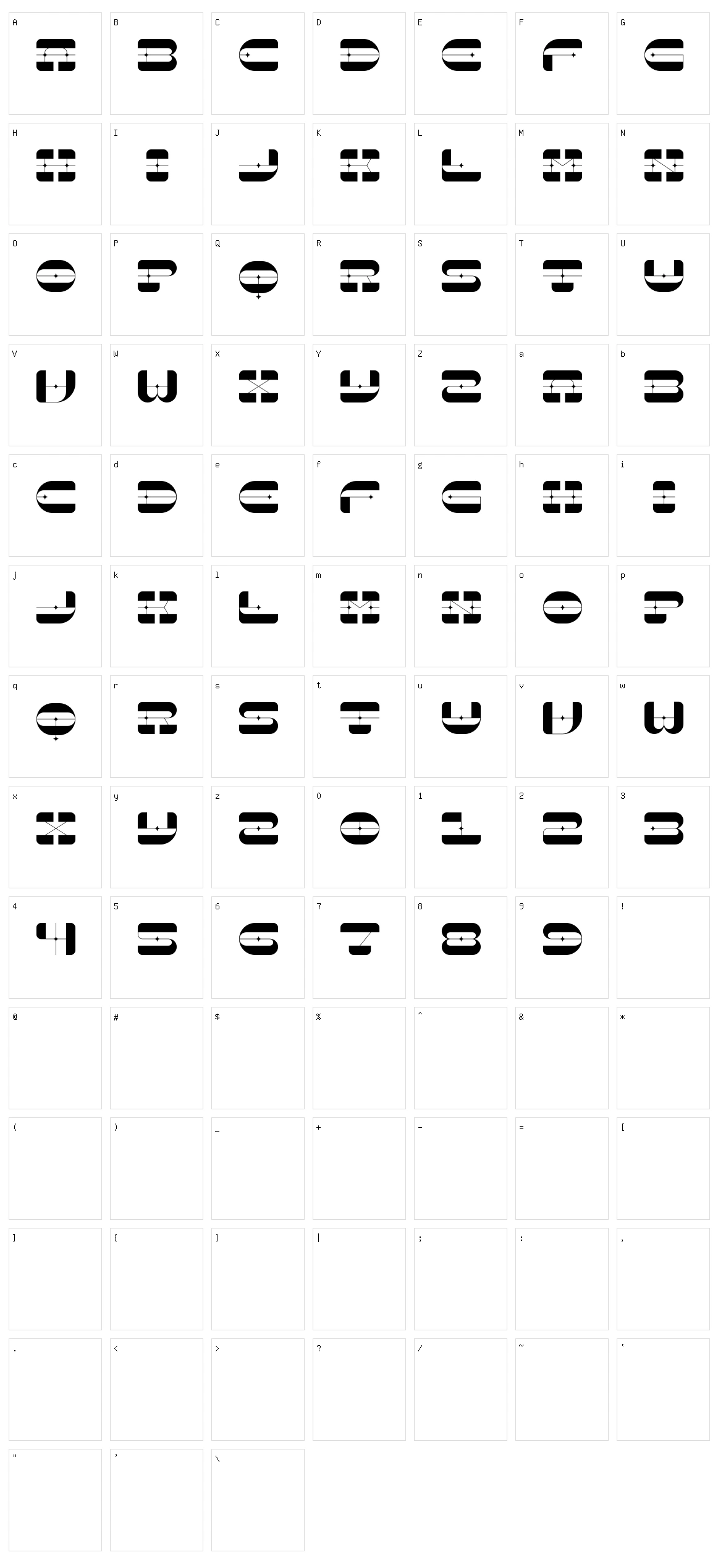 Ligano Character Set