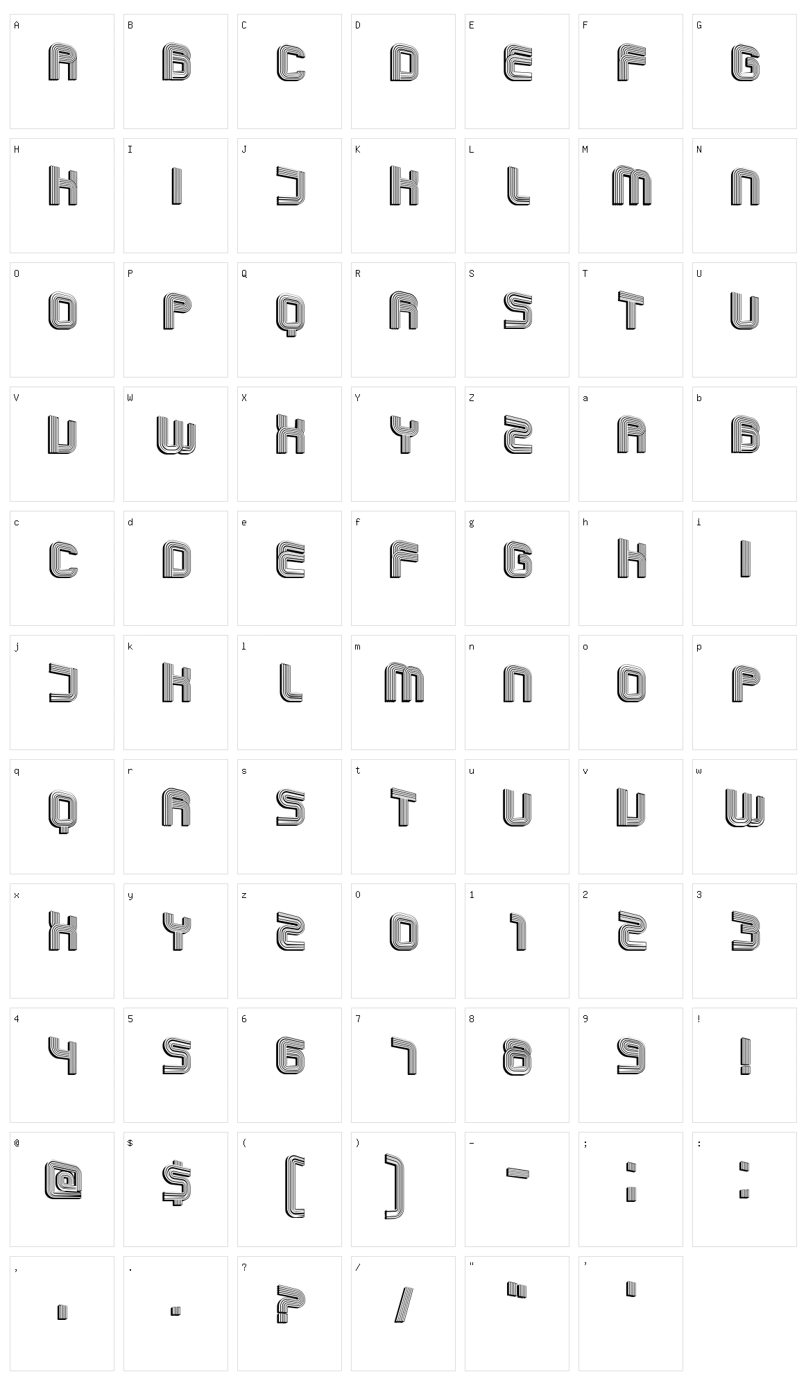 Linesa Character Set