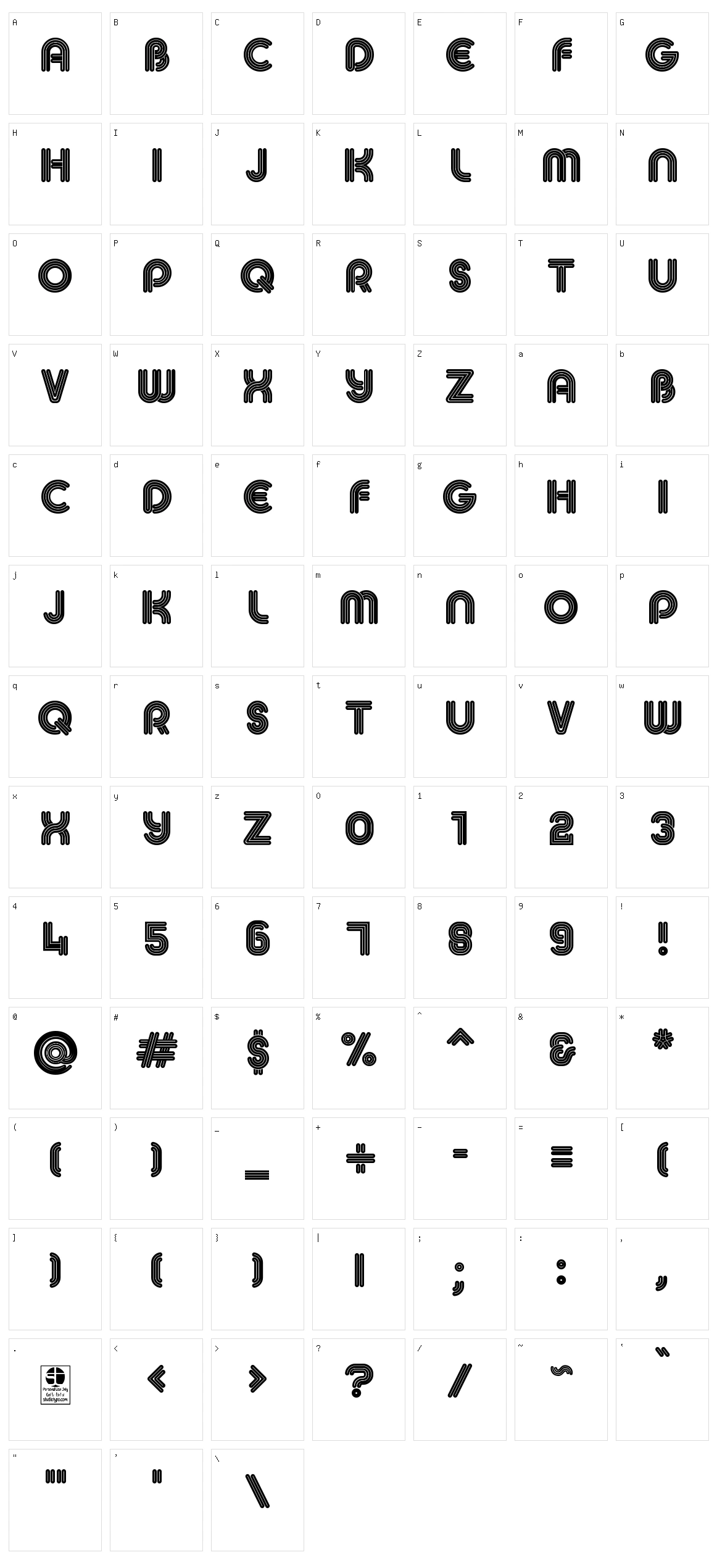 Maccos Character Set
