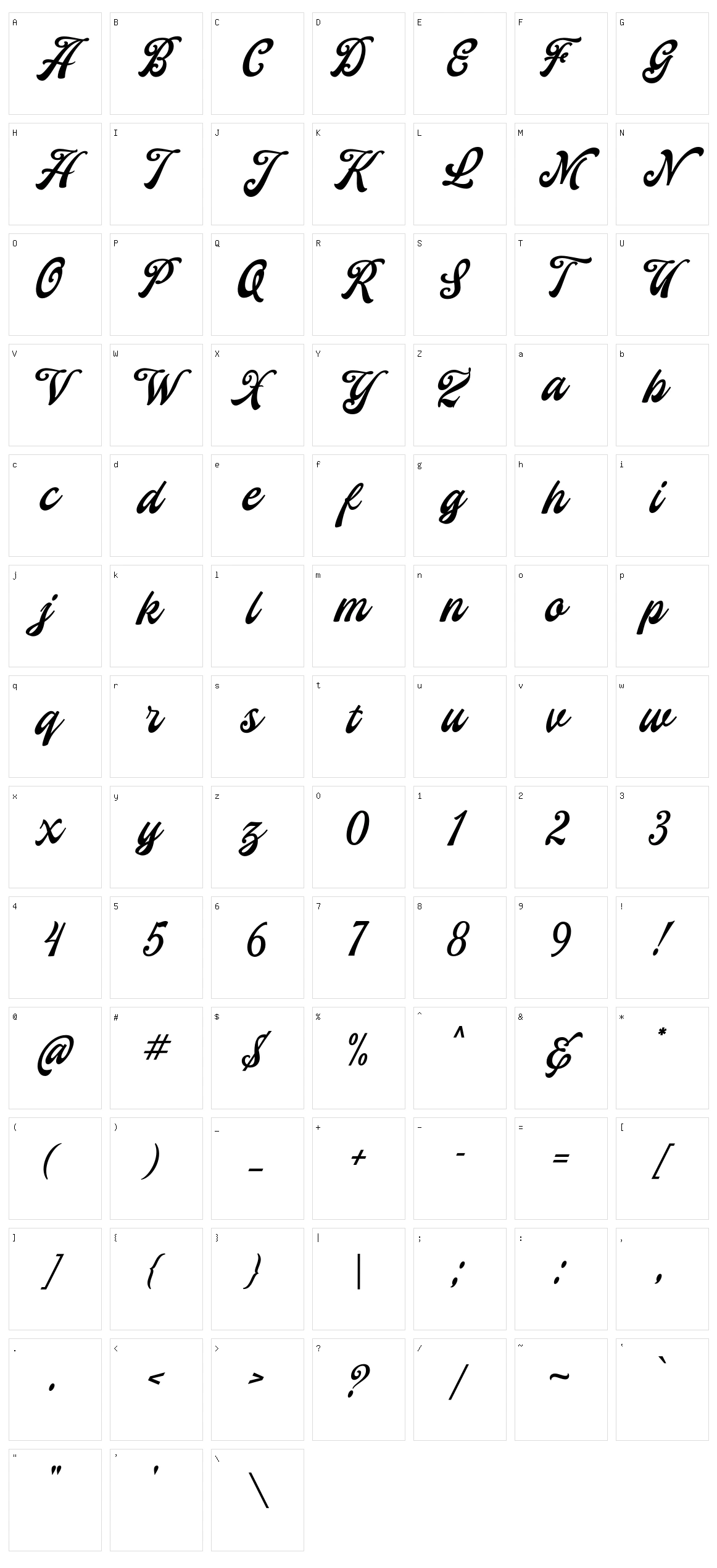 Yorkson Character Set