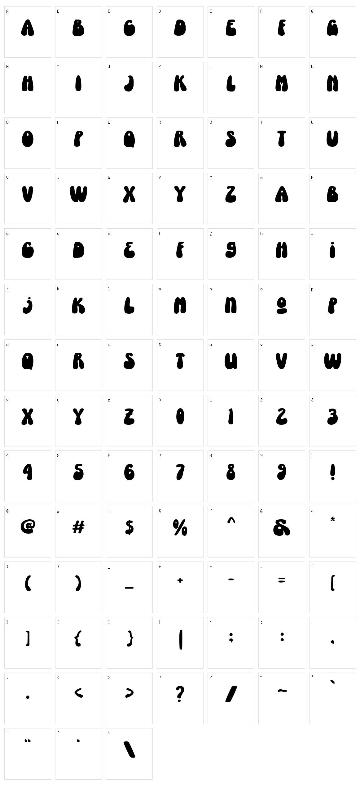 Mirthful Charlie Character Set