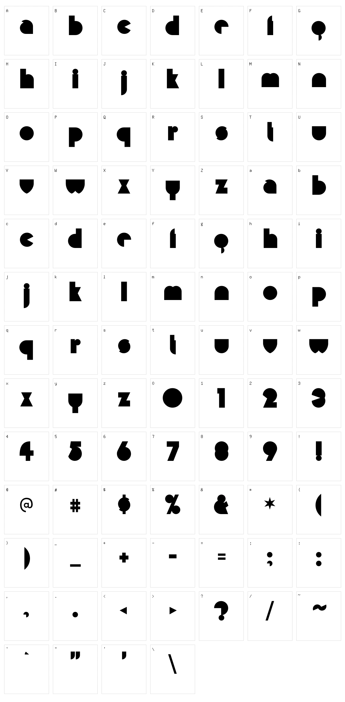 Misirlou Character Set