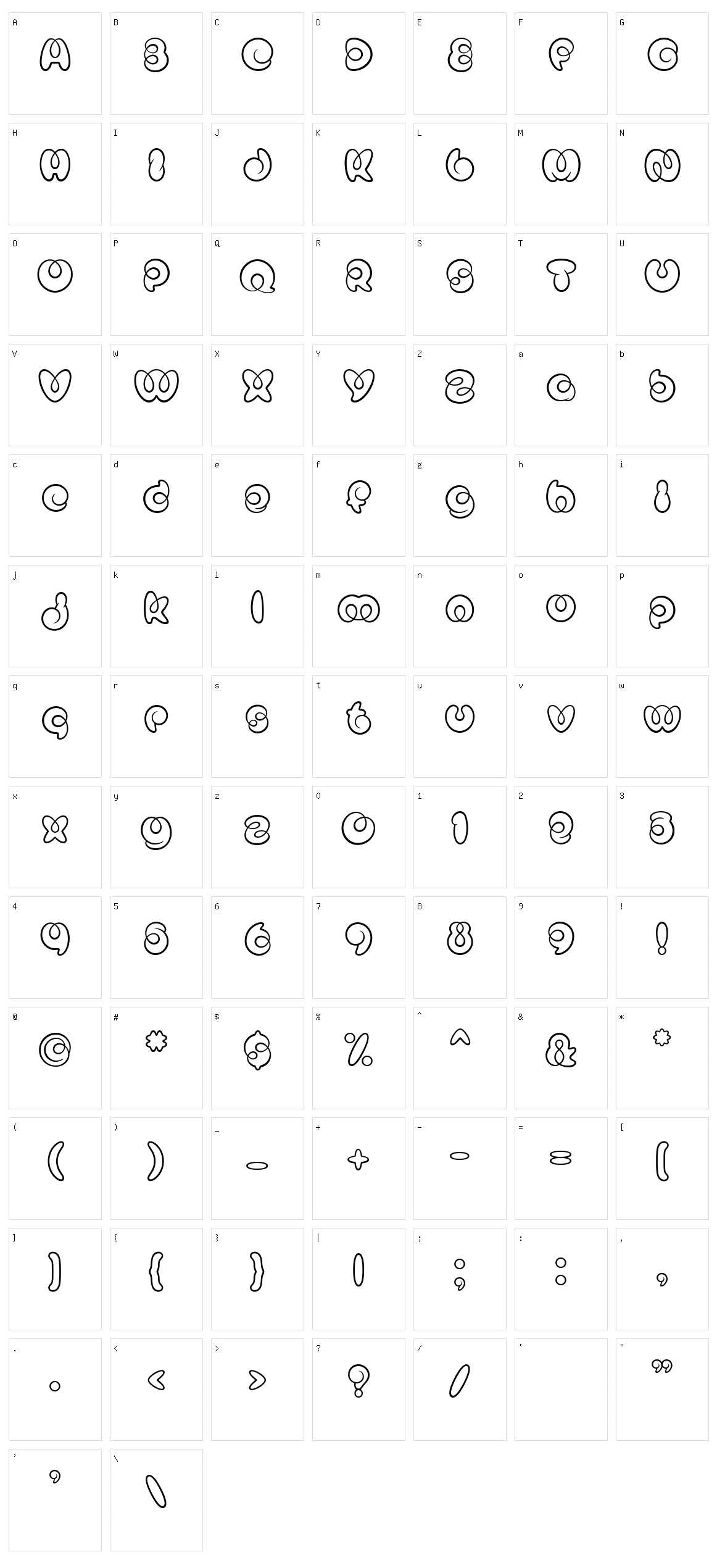 Mister Loopy Character Set