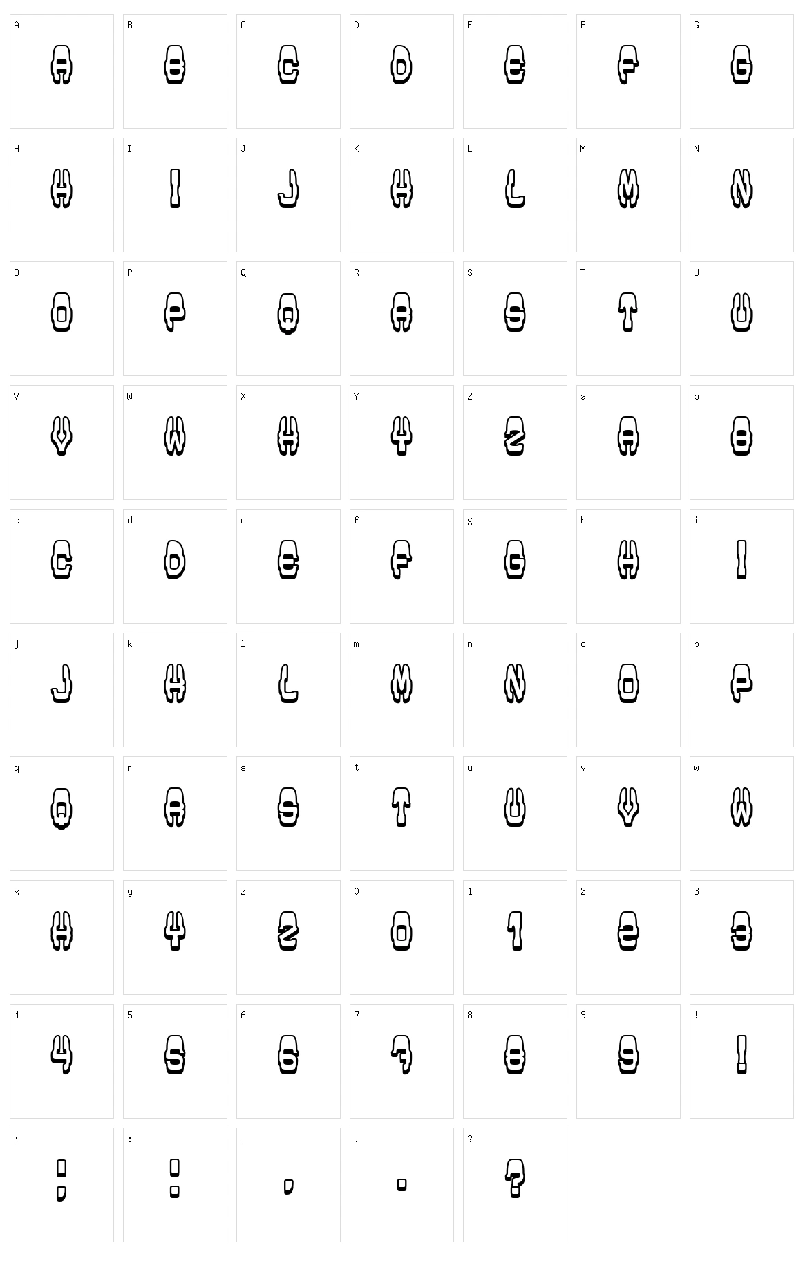 Modish Character Set