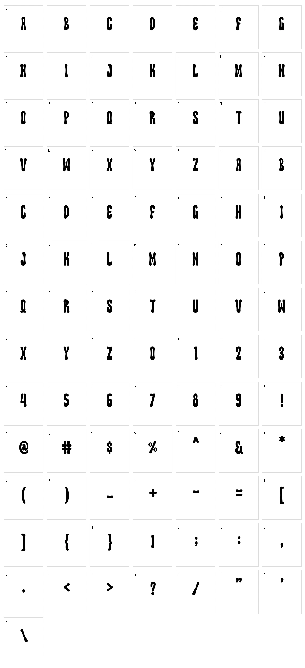 Monday Groovy Character Set