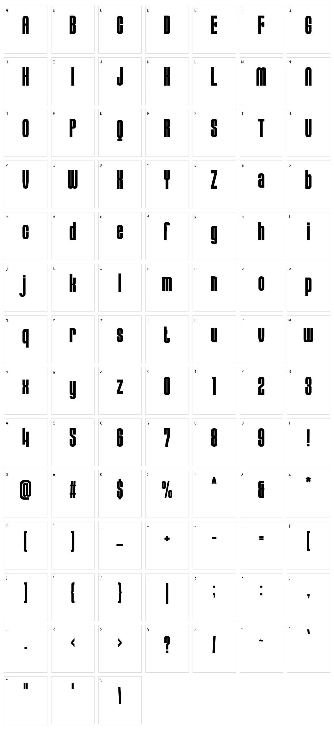 Muscular Strength Character Set