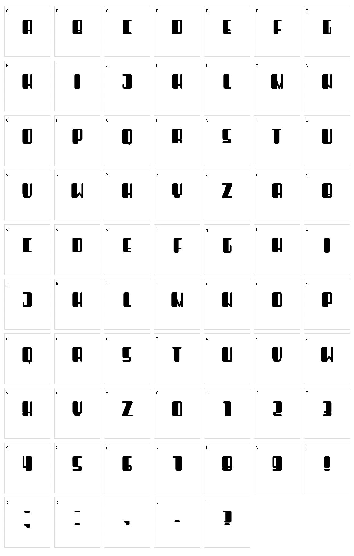 Objective Character Set