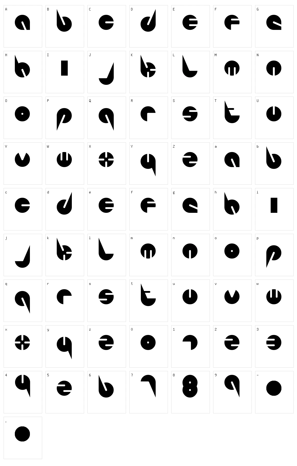 Pepsi Perfect Character Set