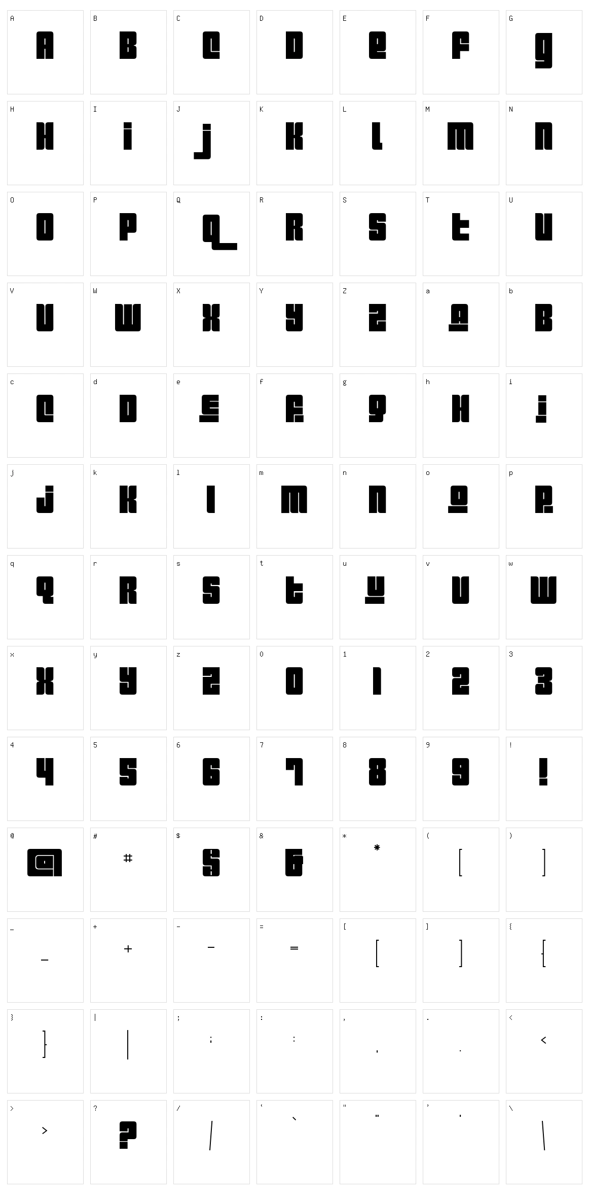 Pincoya Black Character Set