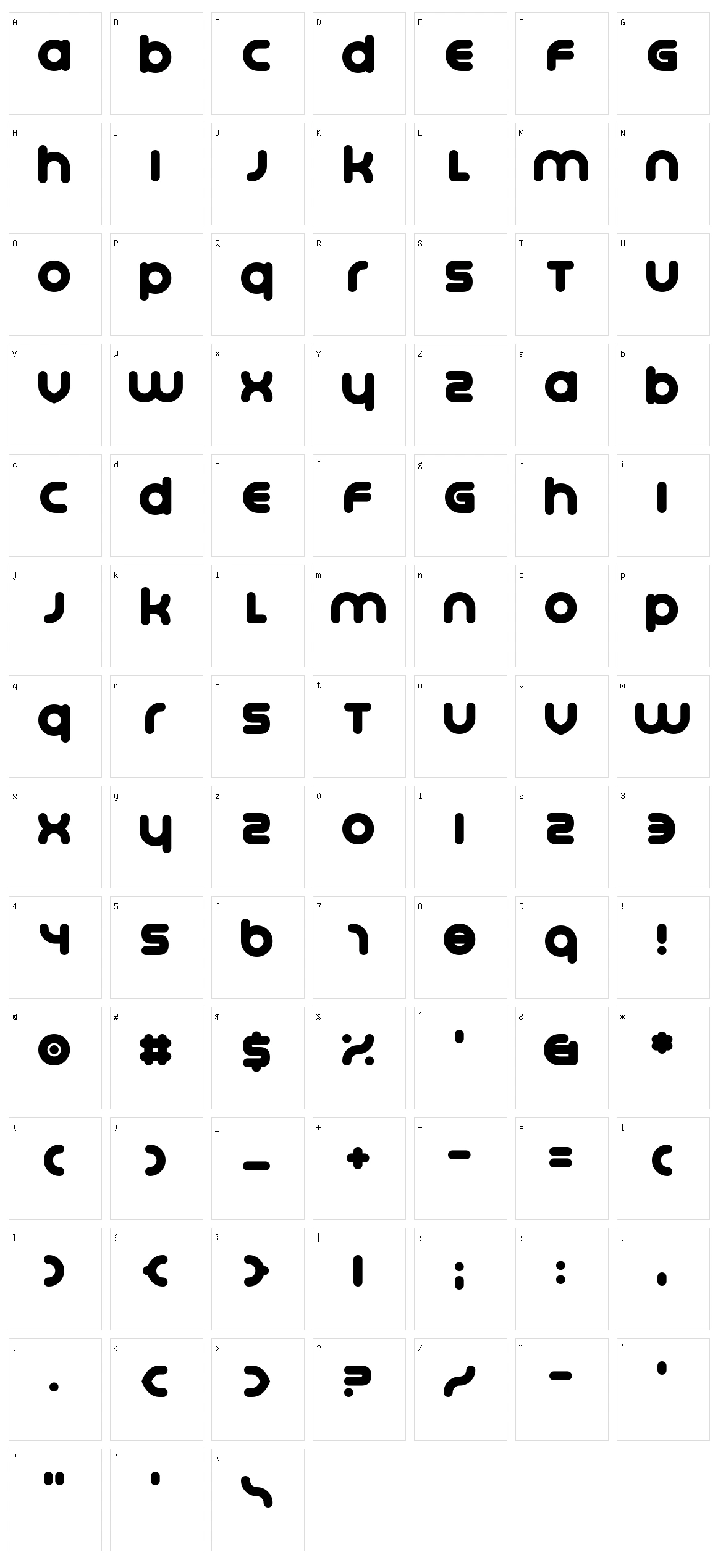 Platonica Character Set