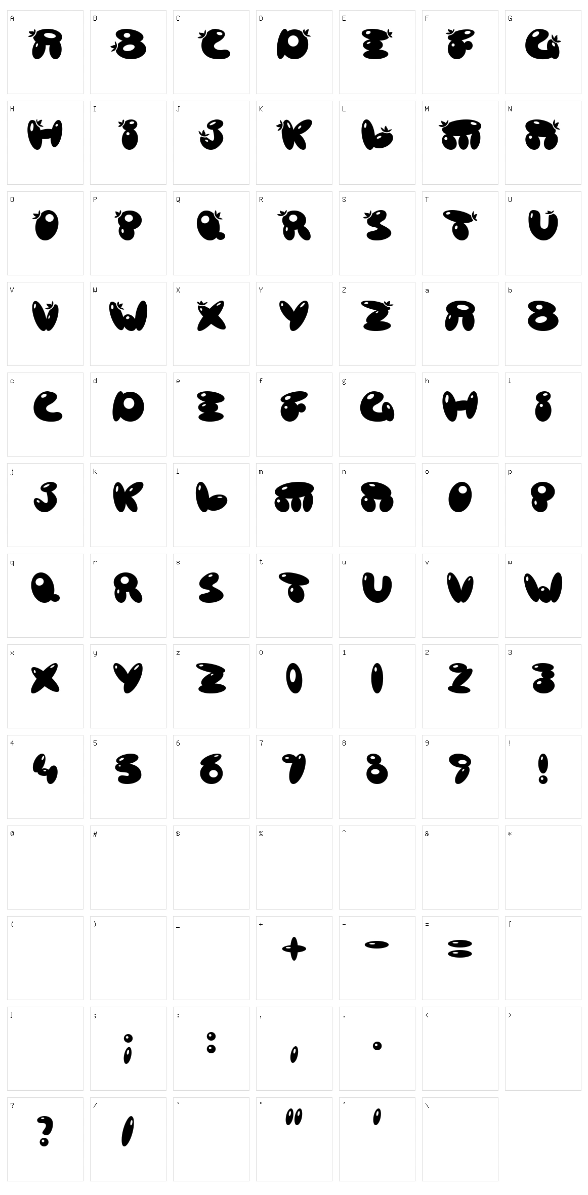 Poison Berries Character Set