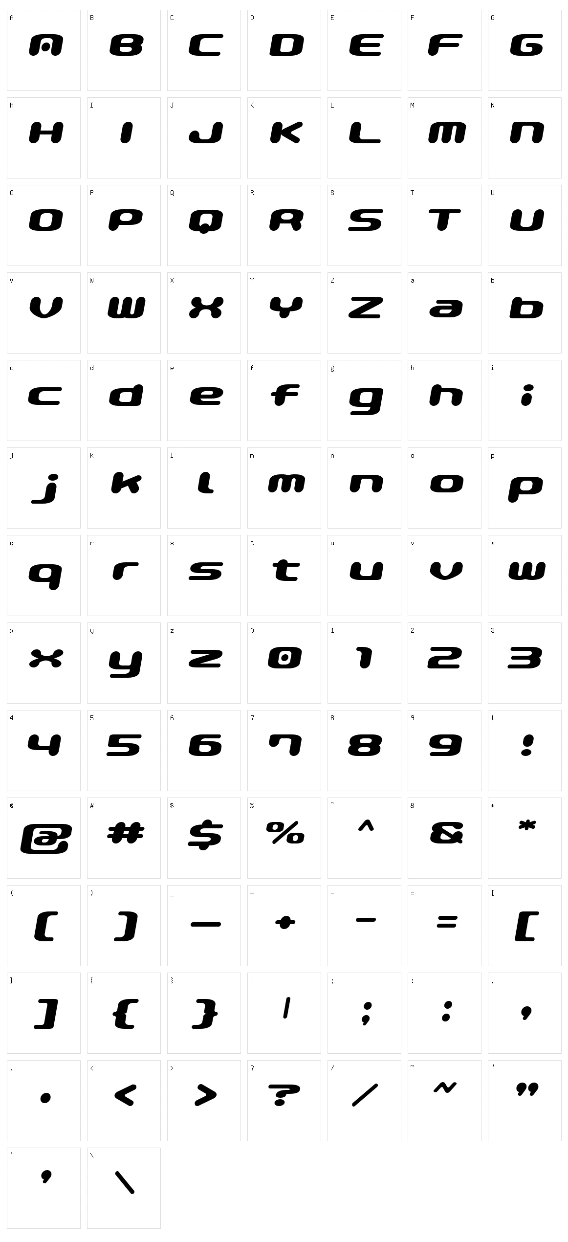 Pop Magic Character Set