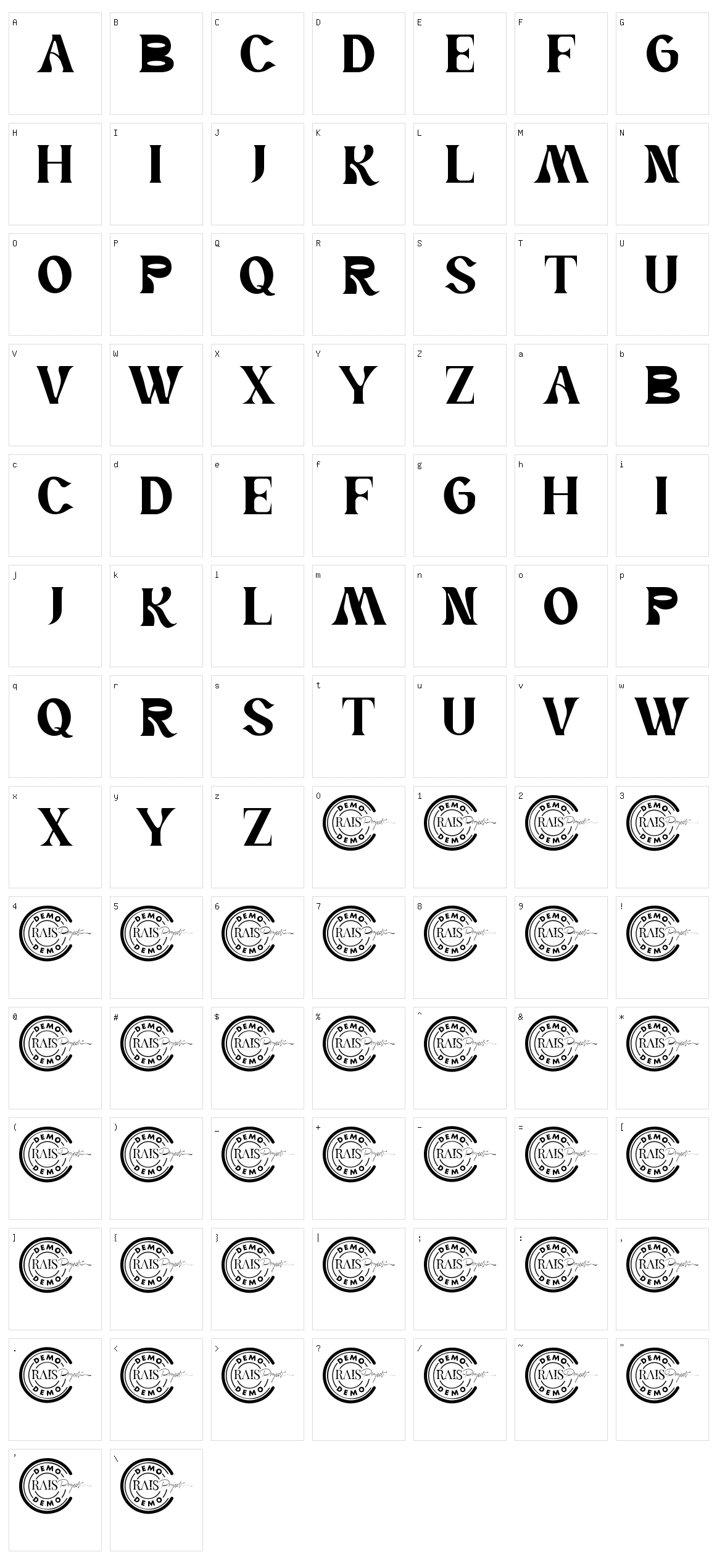 Power Passion Character Set