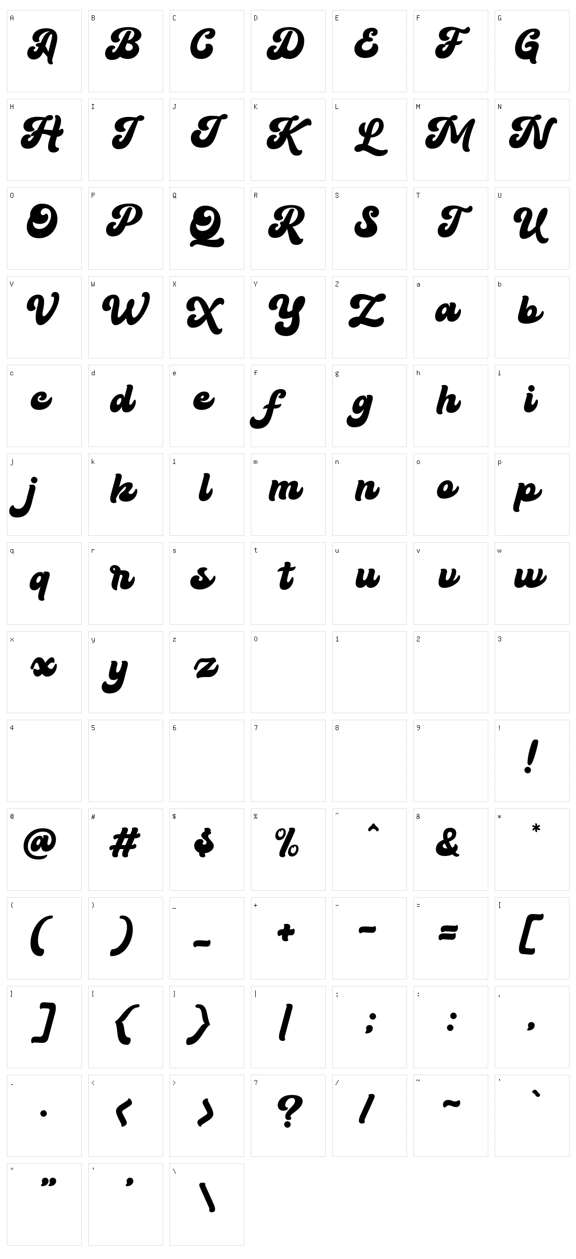 Hindya Character Set