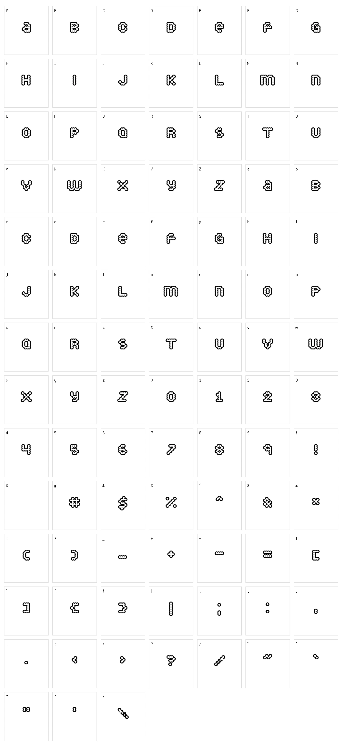 Puffy Dreamland Character Set