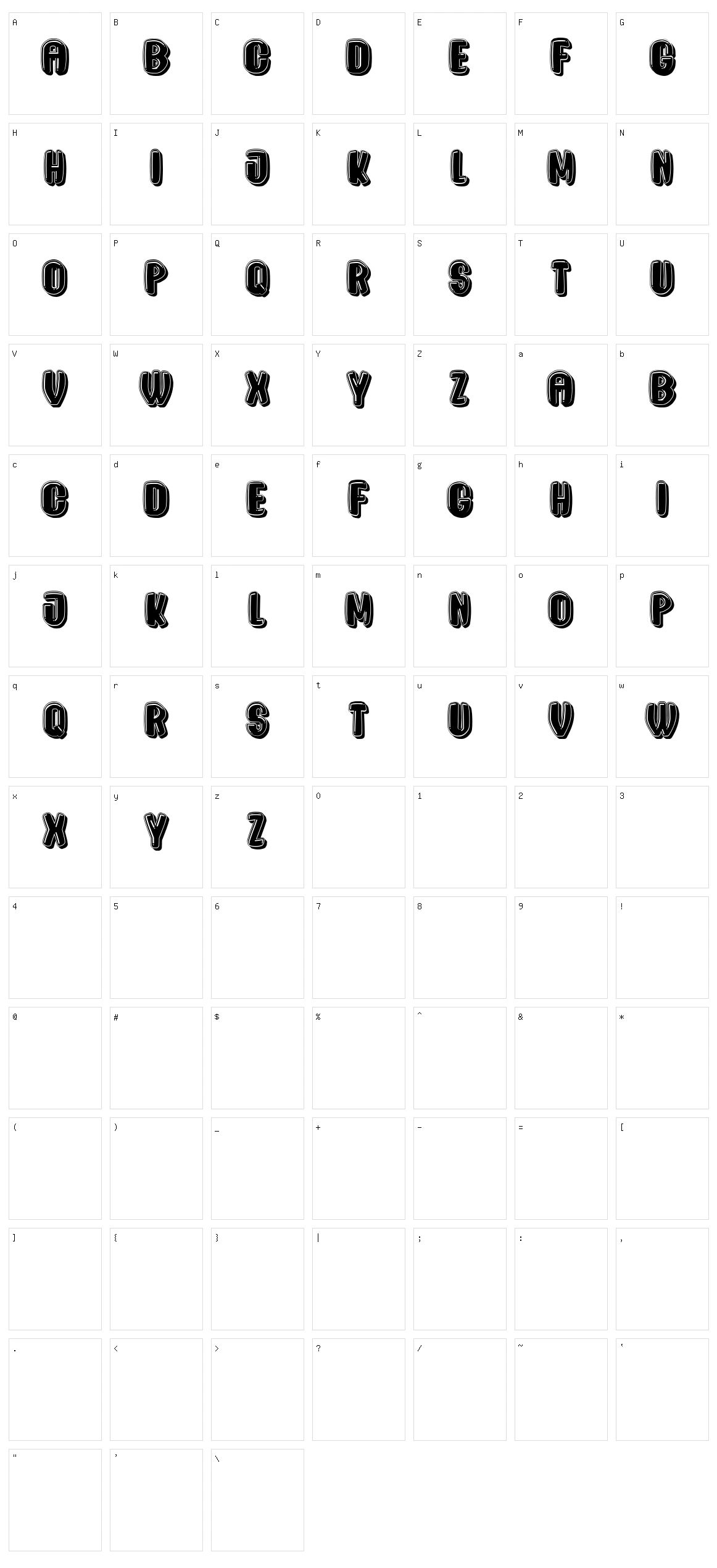 Rabbit Character Set