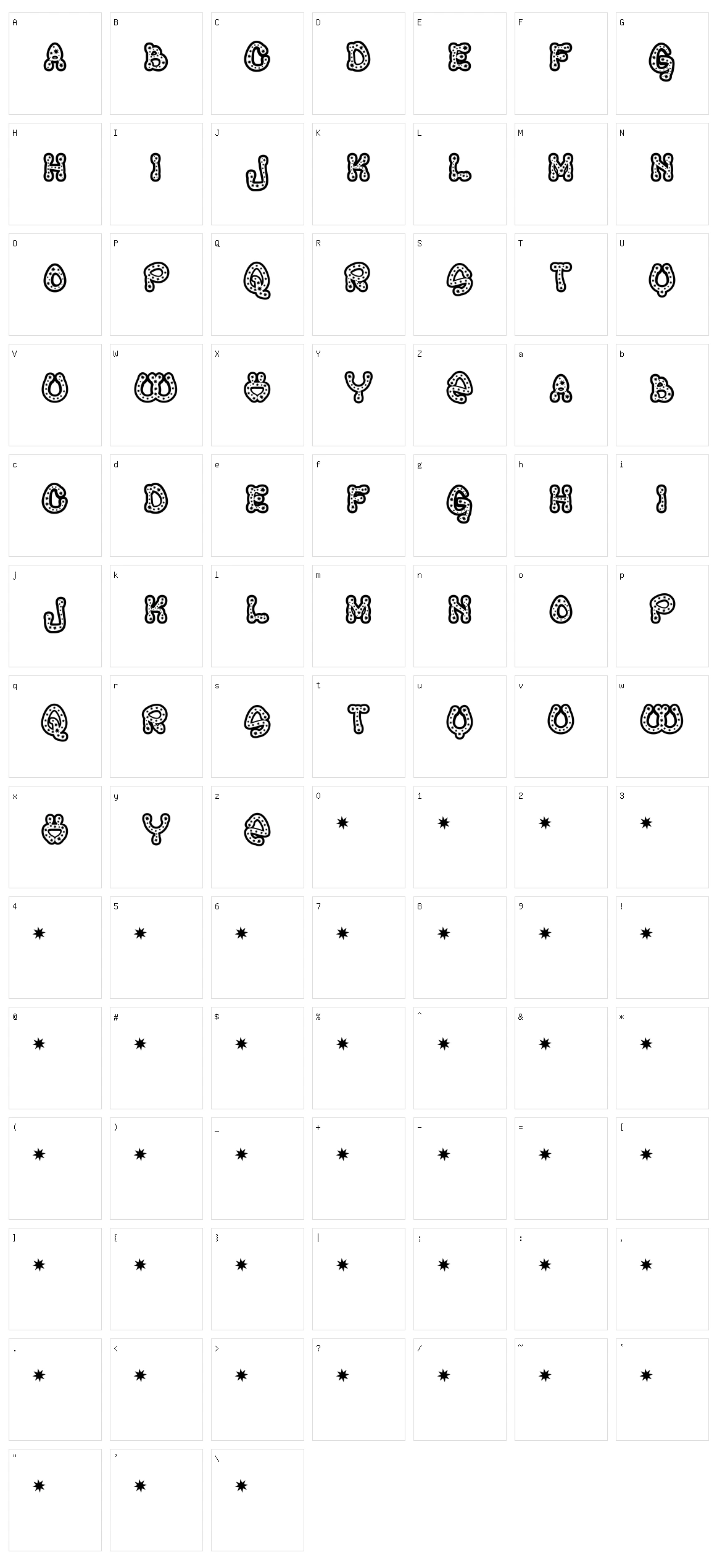 Rave Queen Character Set