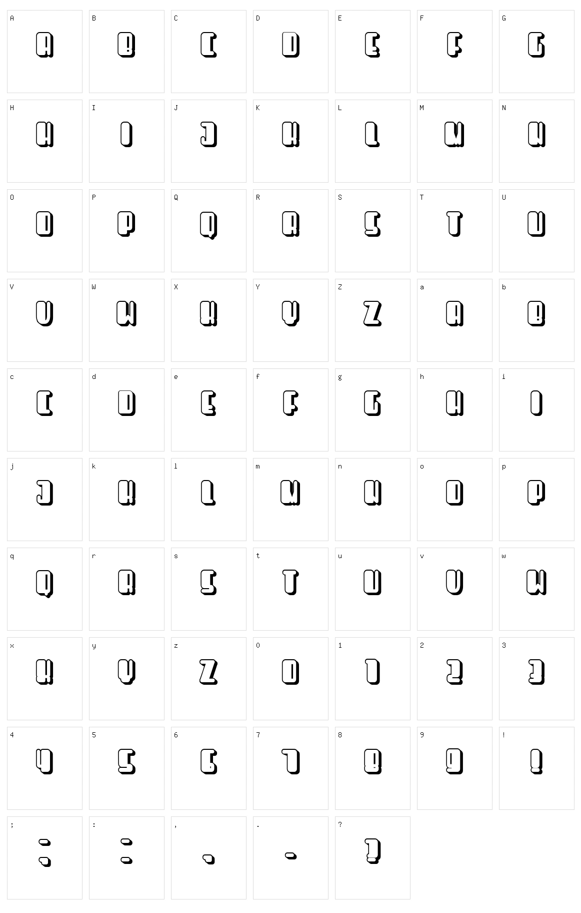 Releases Character Set