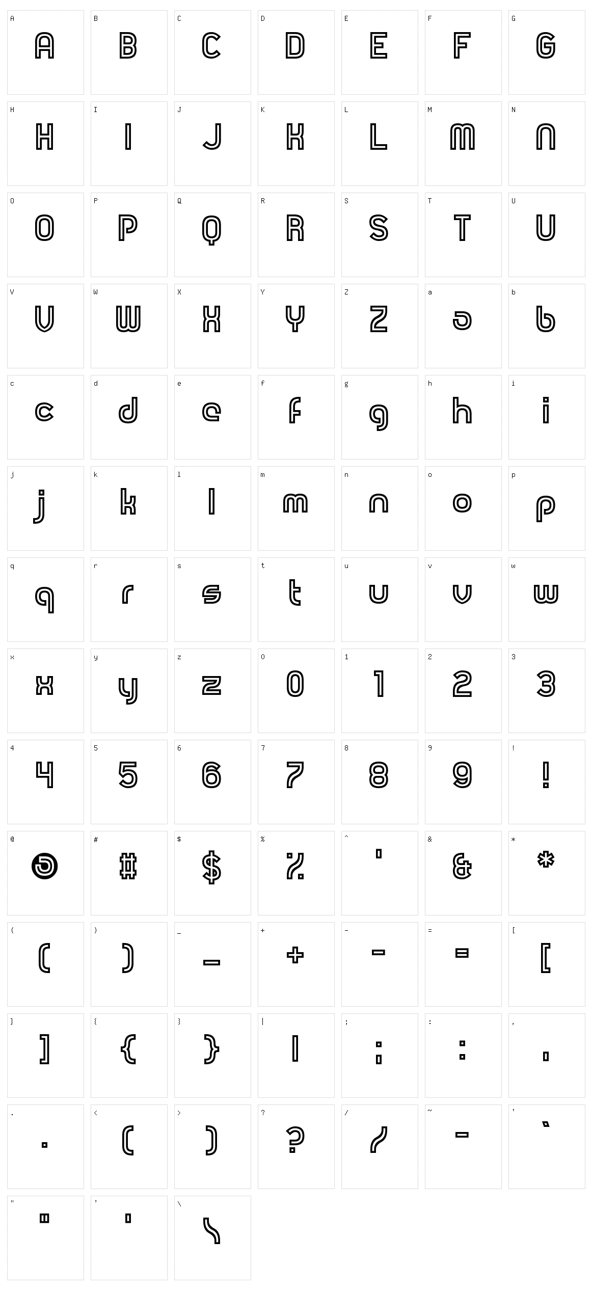 Revolution Will Be Hypnotised Character Set