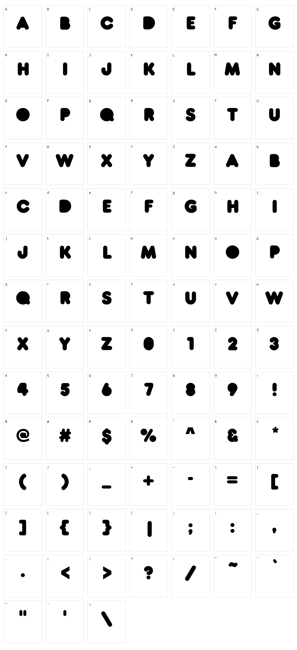 RNS Baruta Black Character Set