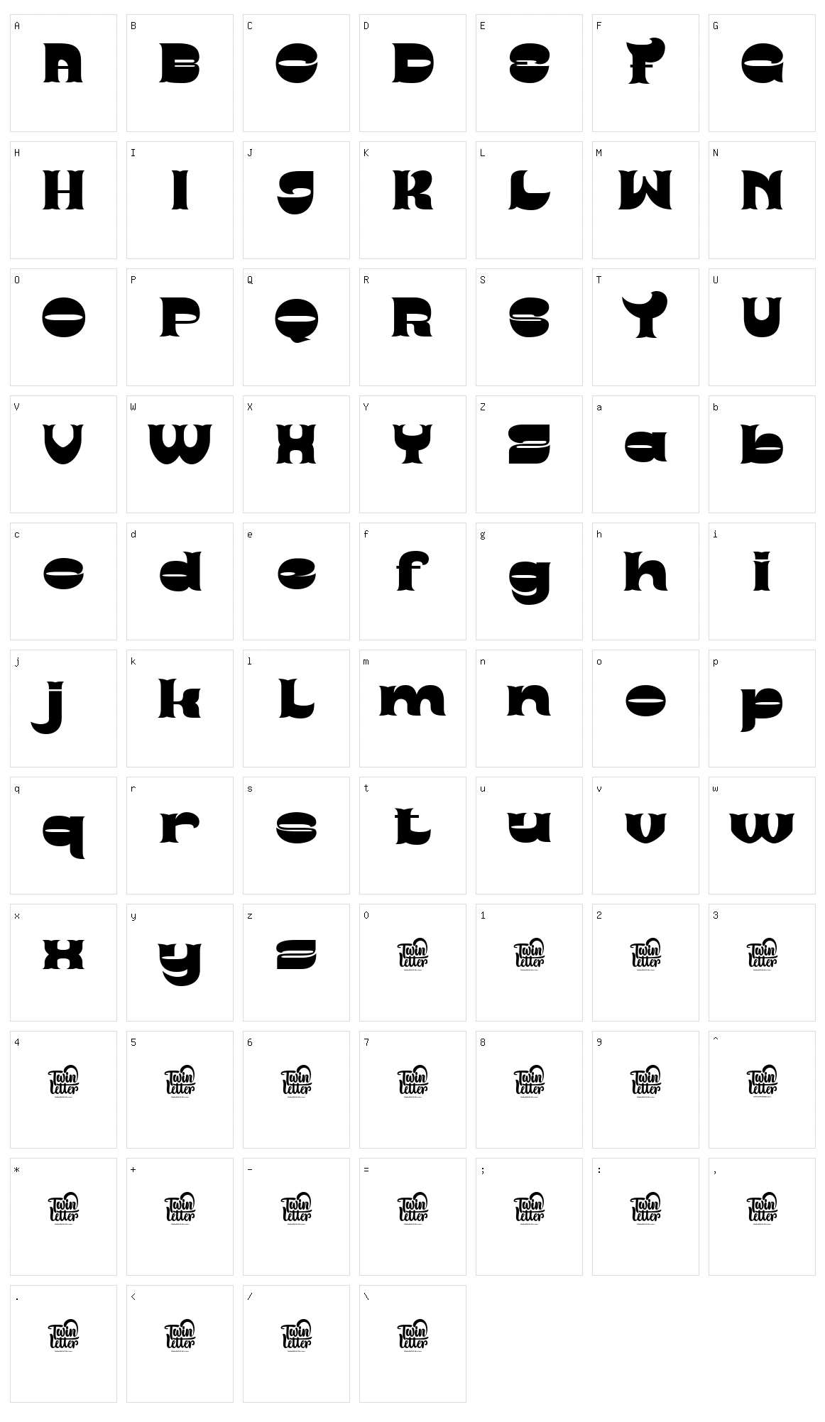 Roges Character Set