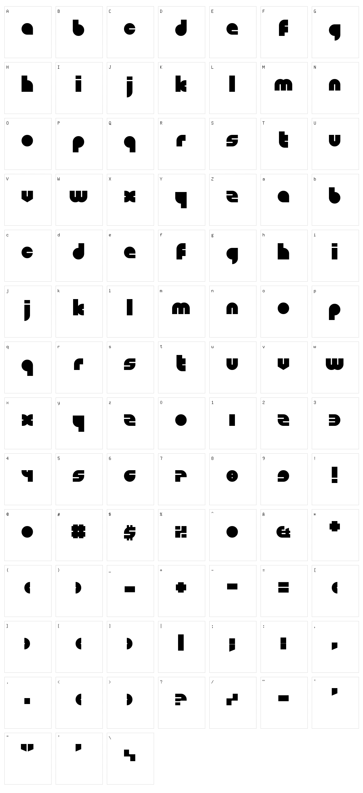 Shapeshifters Character Set