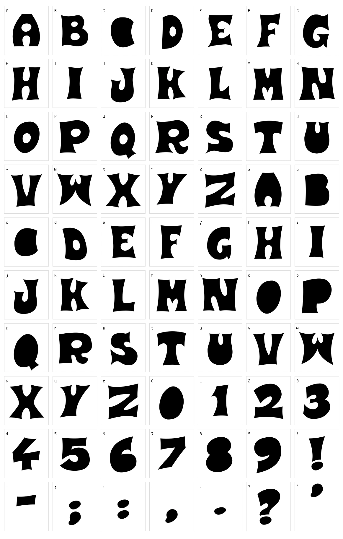 Strawberry Fields Character Set