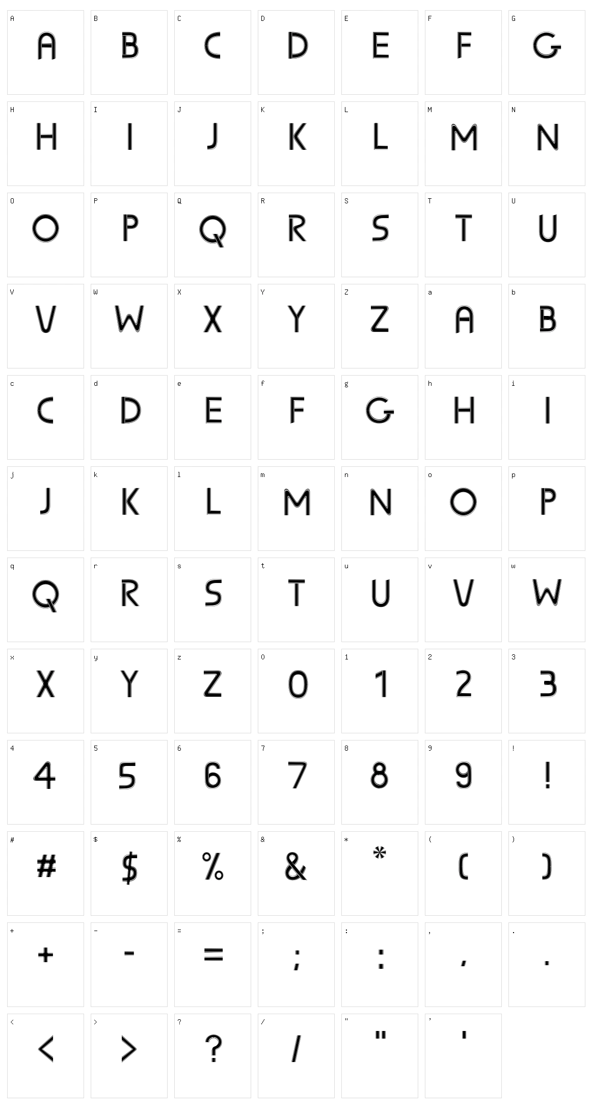 Sunscreen Character Set