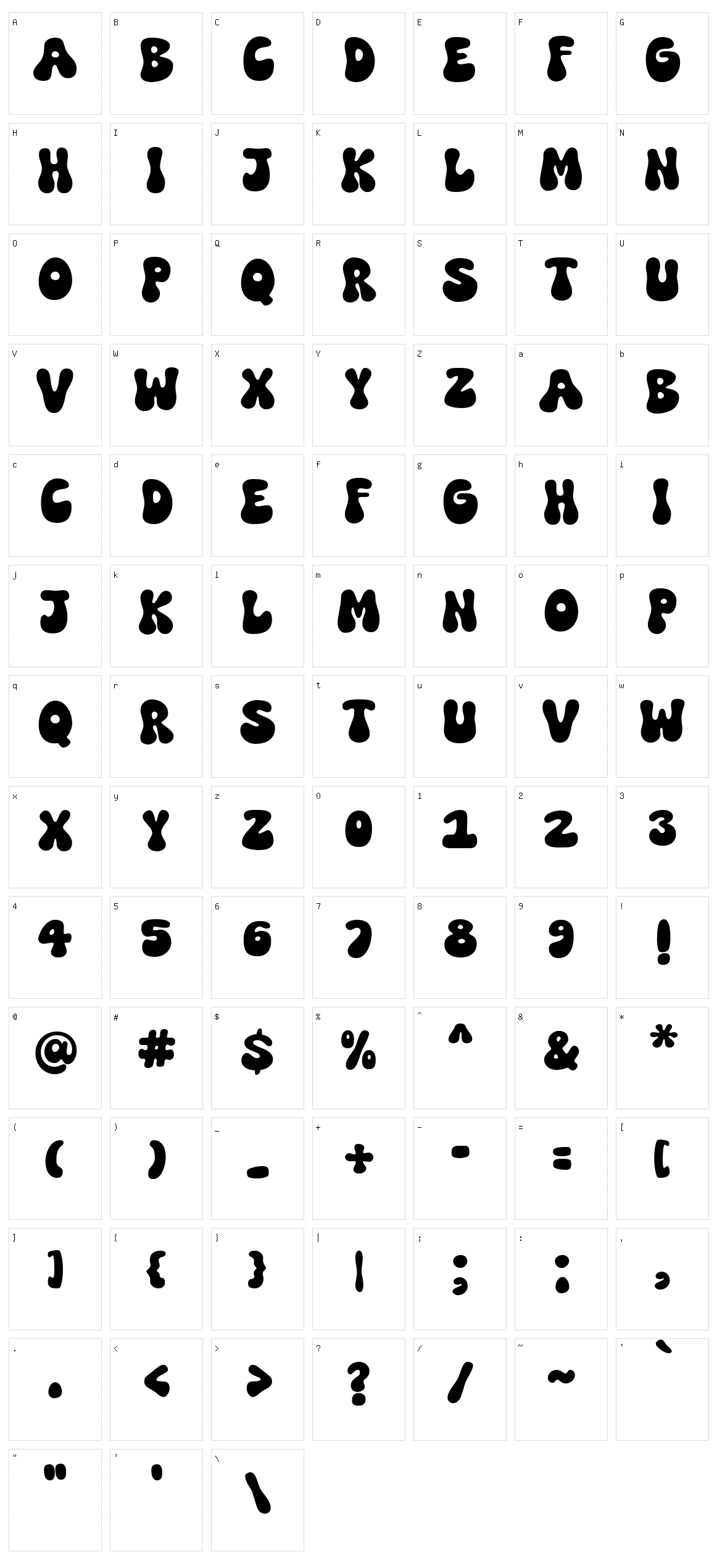 Super Funky Character Set