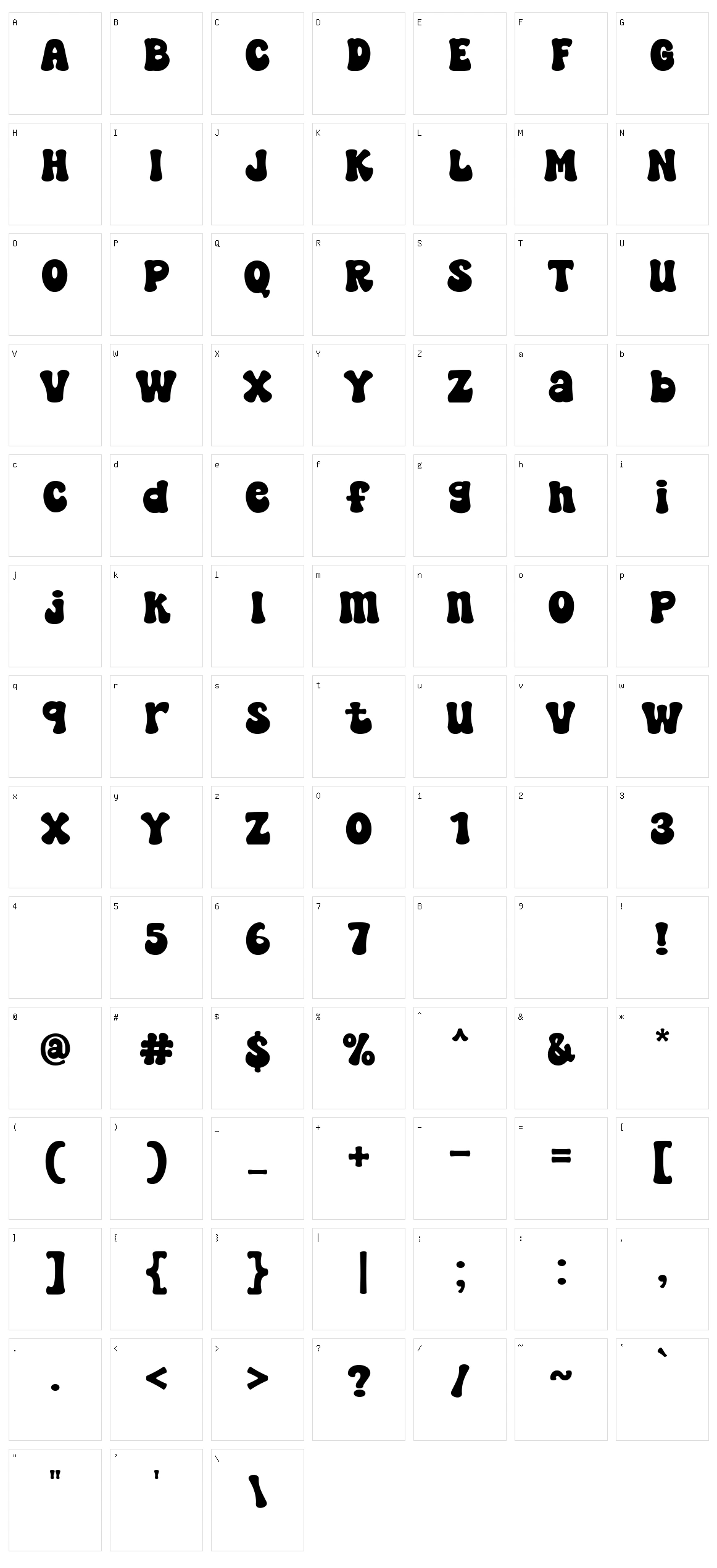 Super Spicy Character Set