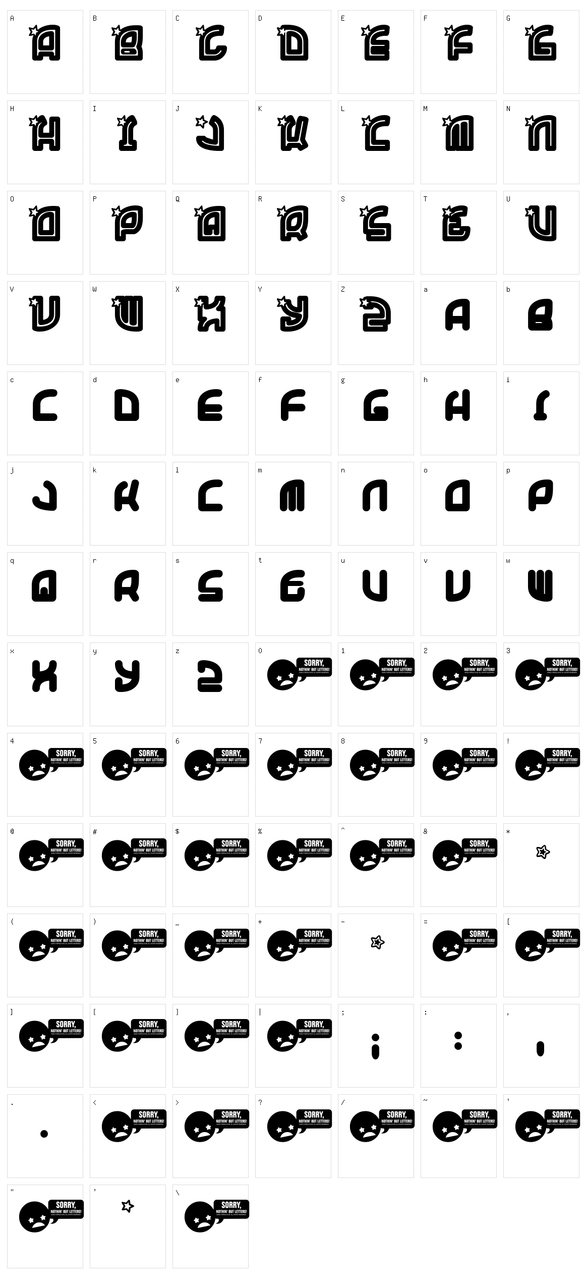 Super Trooper Character Set