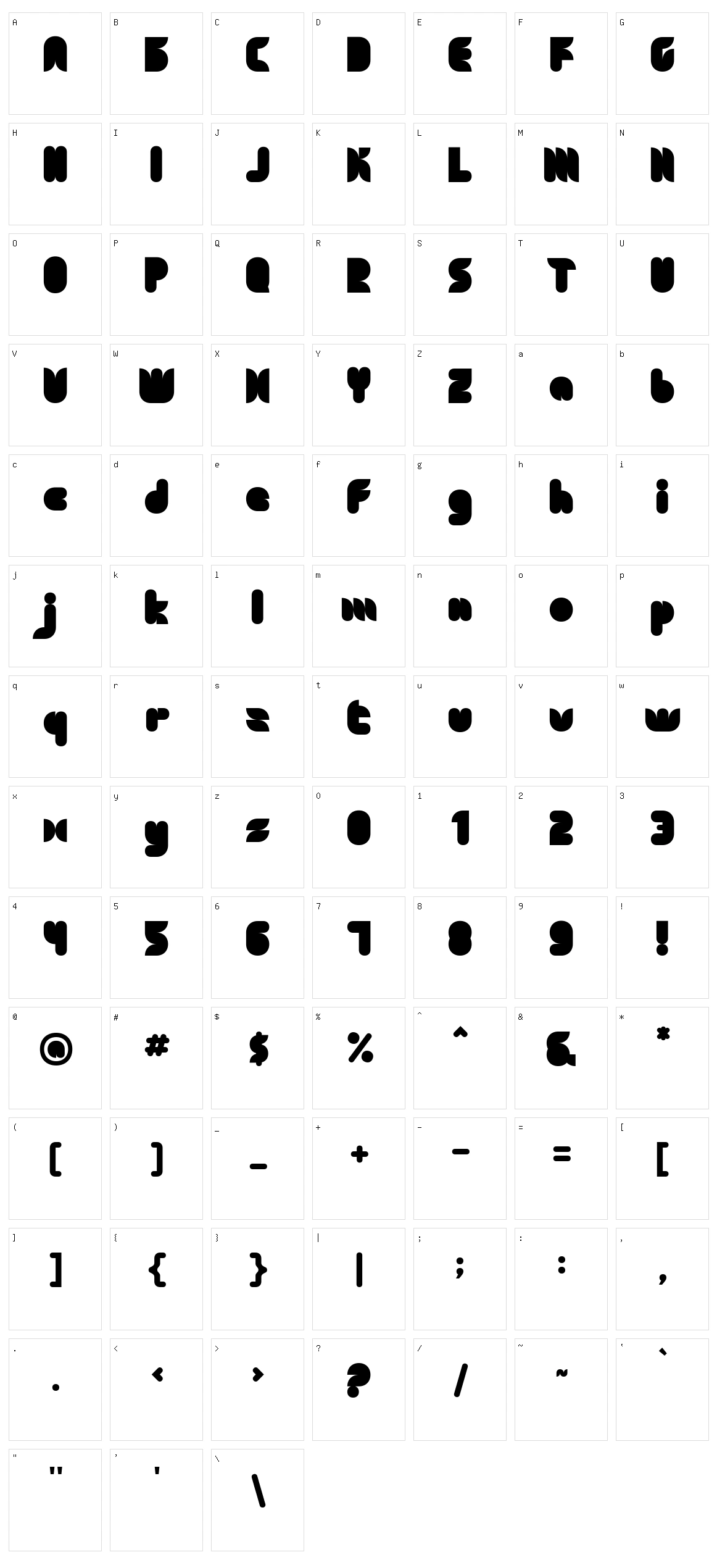 The Sun & Flower Character Set