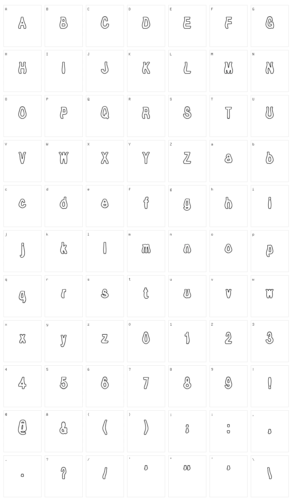 Tioem Open Character Set