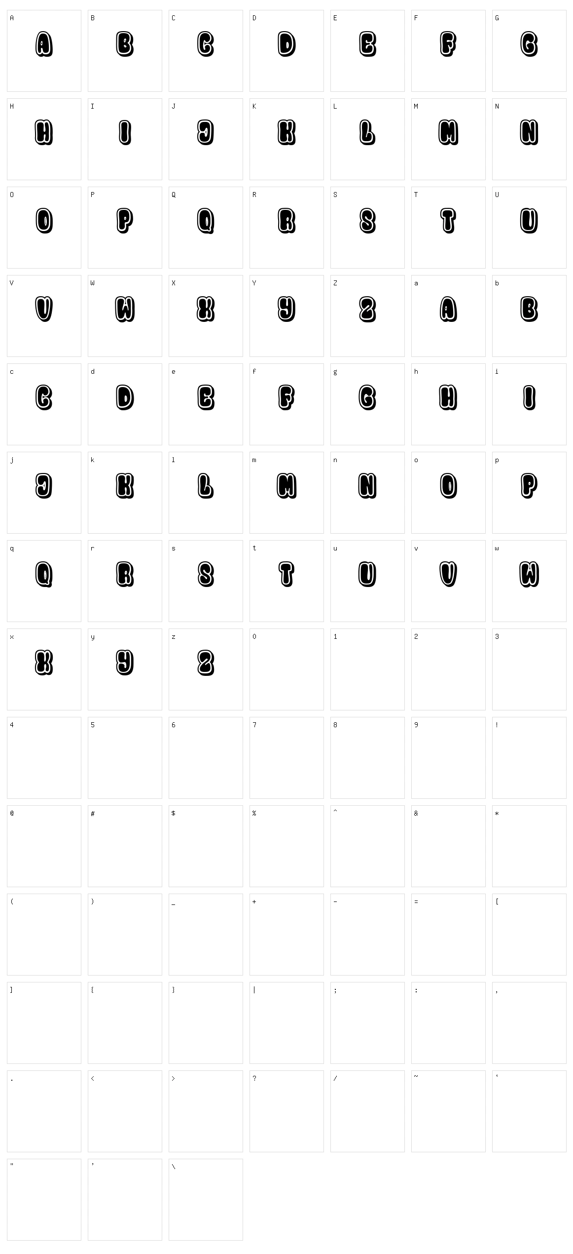Tsela Character Set