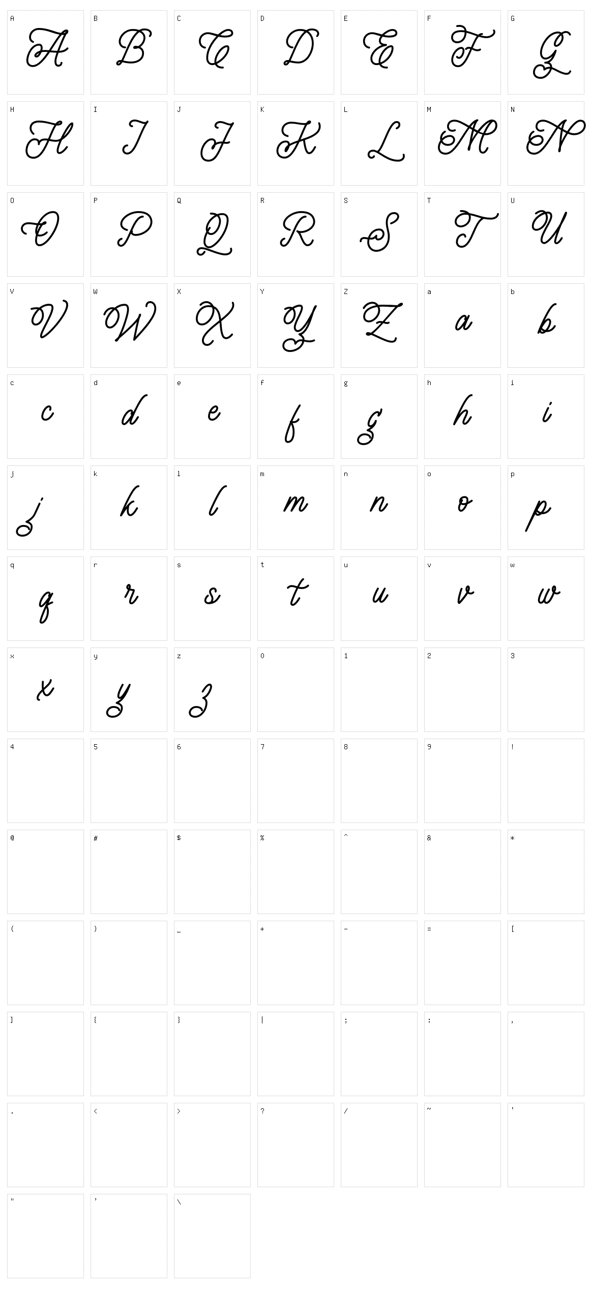 Leightonz Character Set