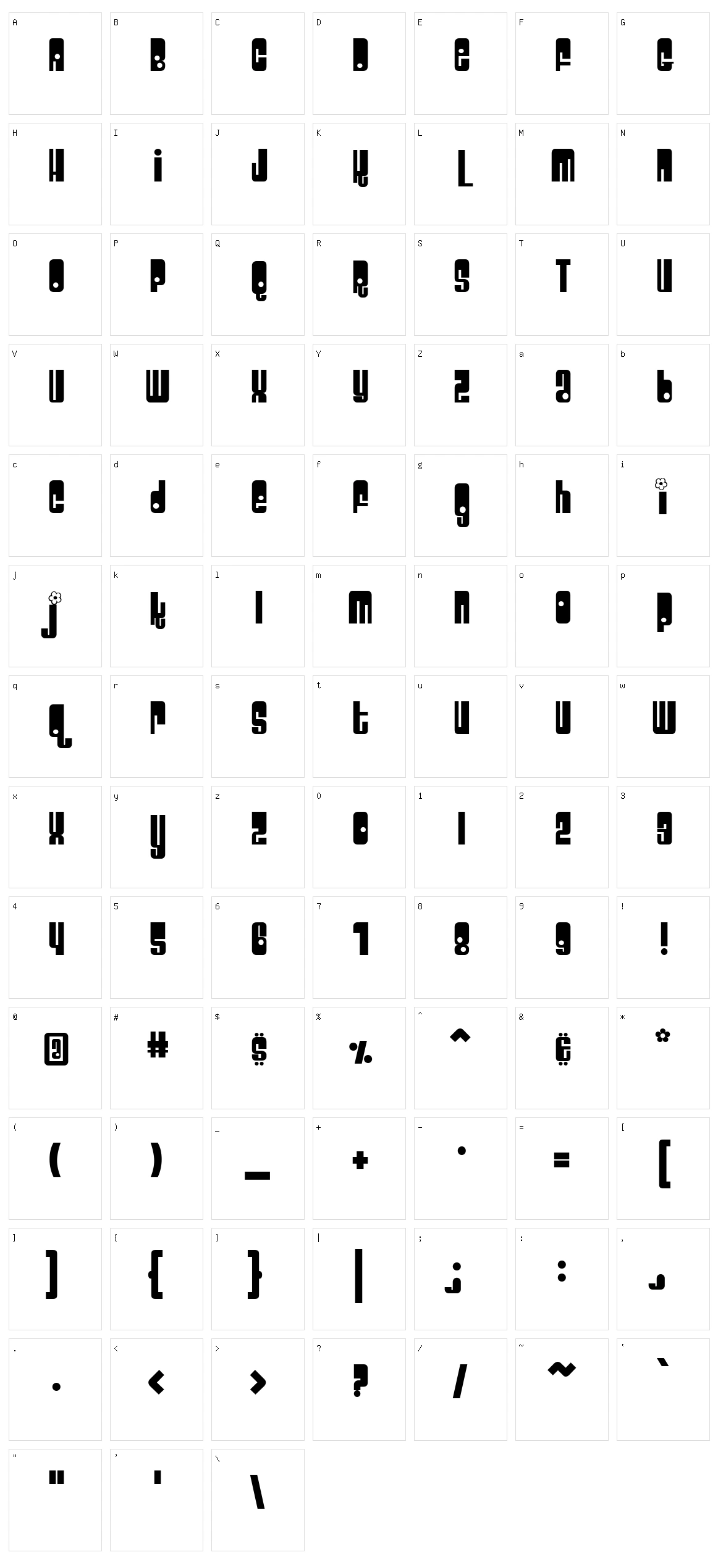 Velcro Character Set