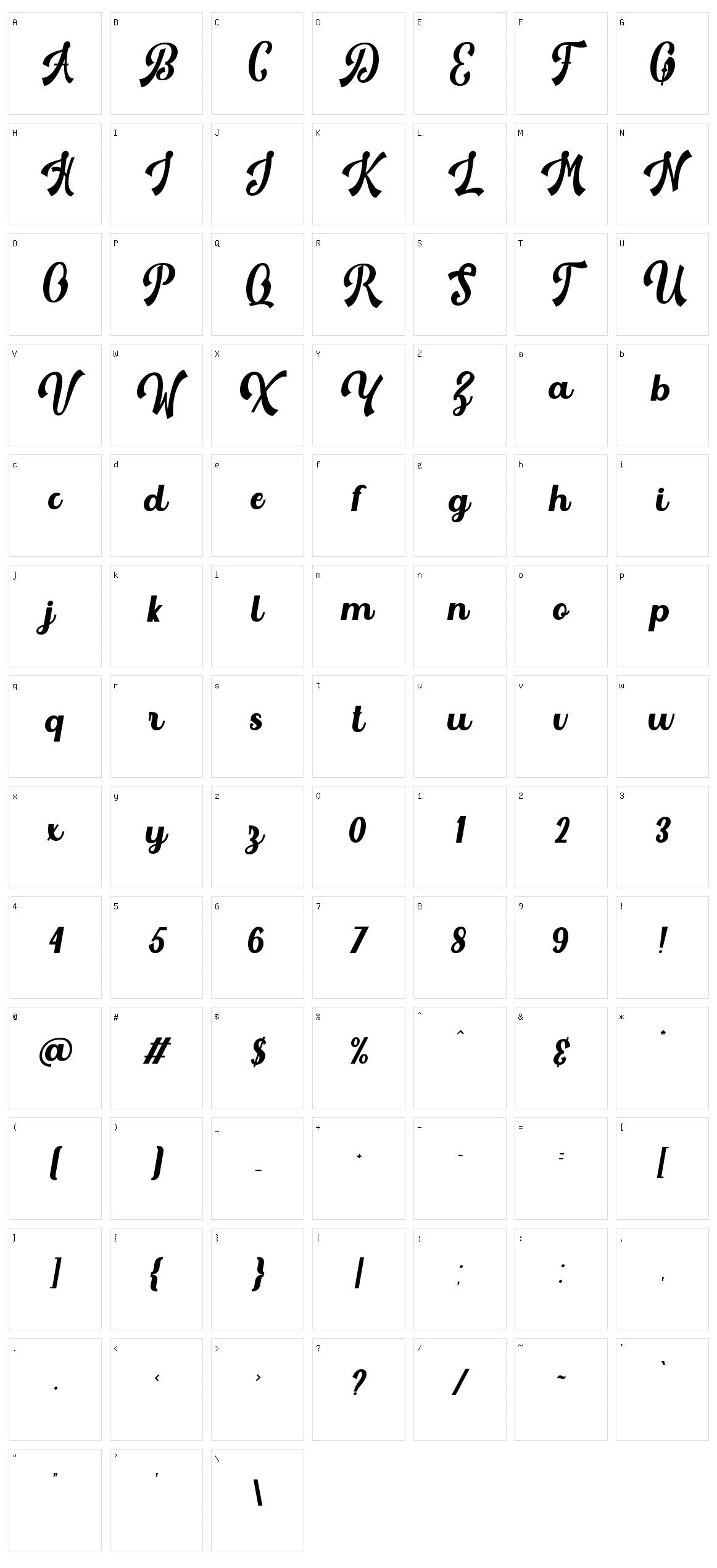 The Heglio Character Set