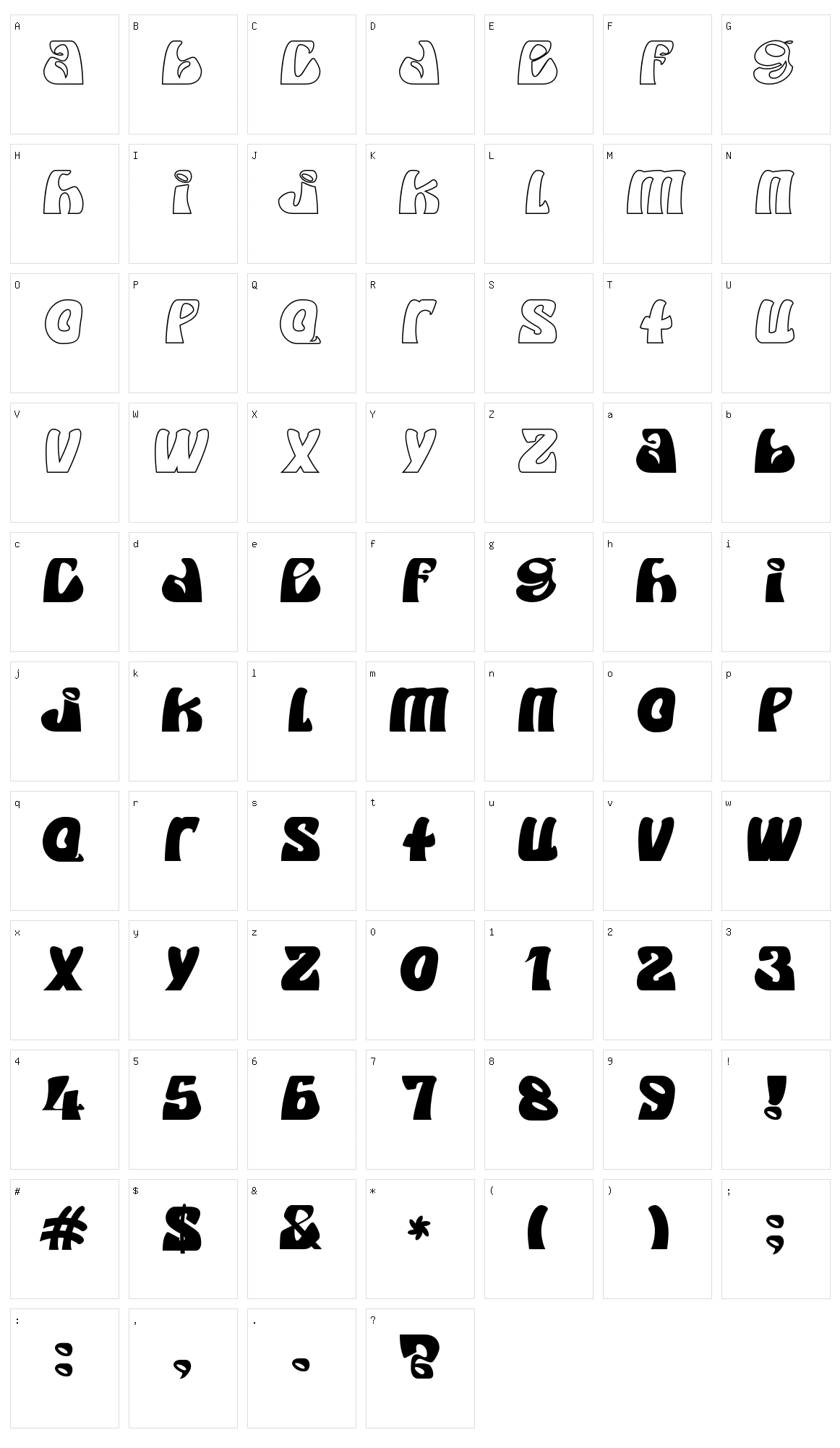 Whimple Whomple Character Set